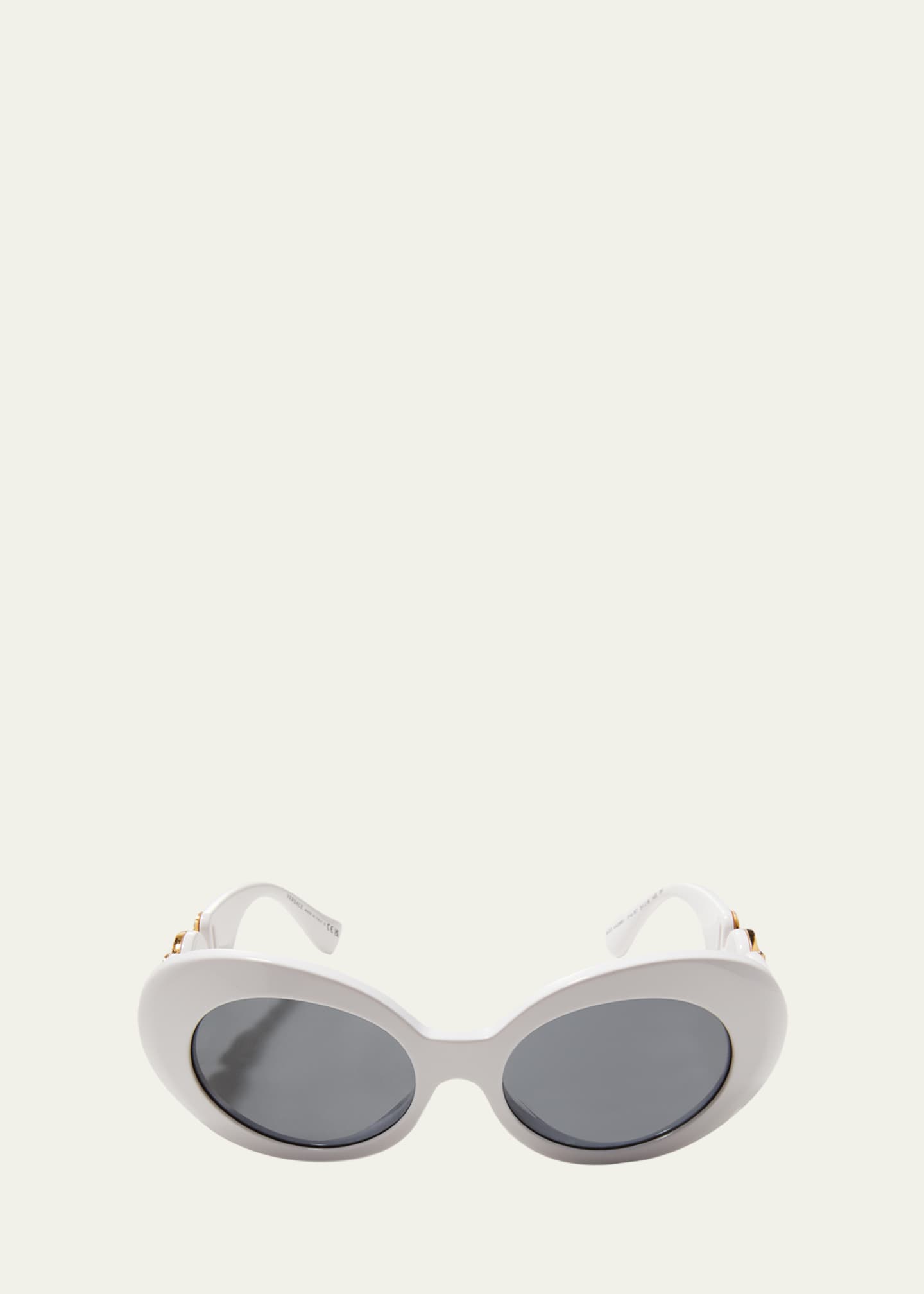 Versace Medusa Embellished Oval Acetate Sunglasses Bergdorf Goodman
