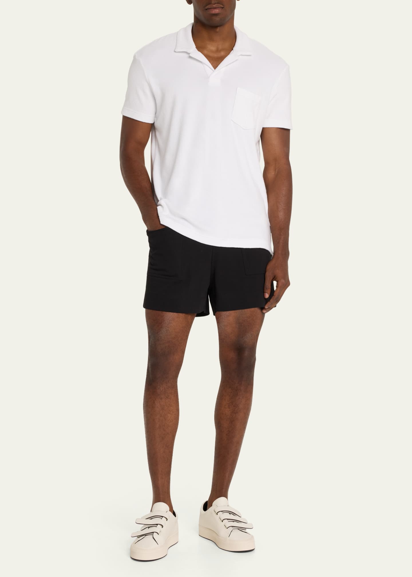 Orlebar Brown Men's Cotton Terry Polo Shirt Image 2 of 4