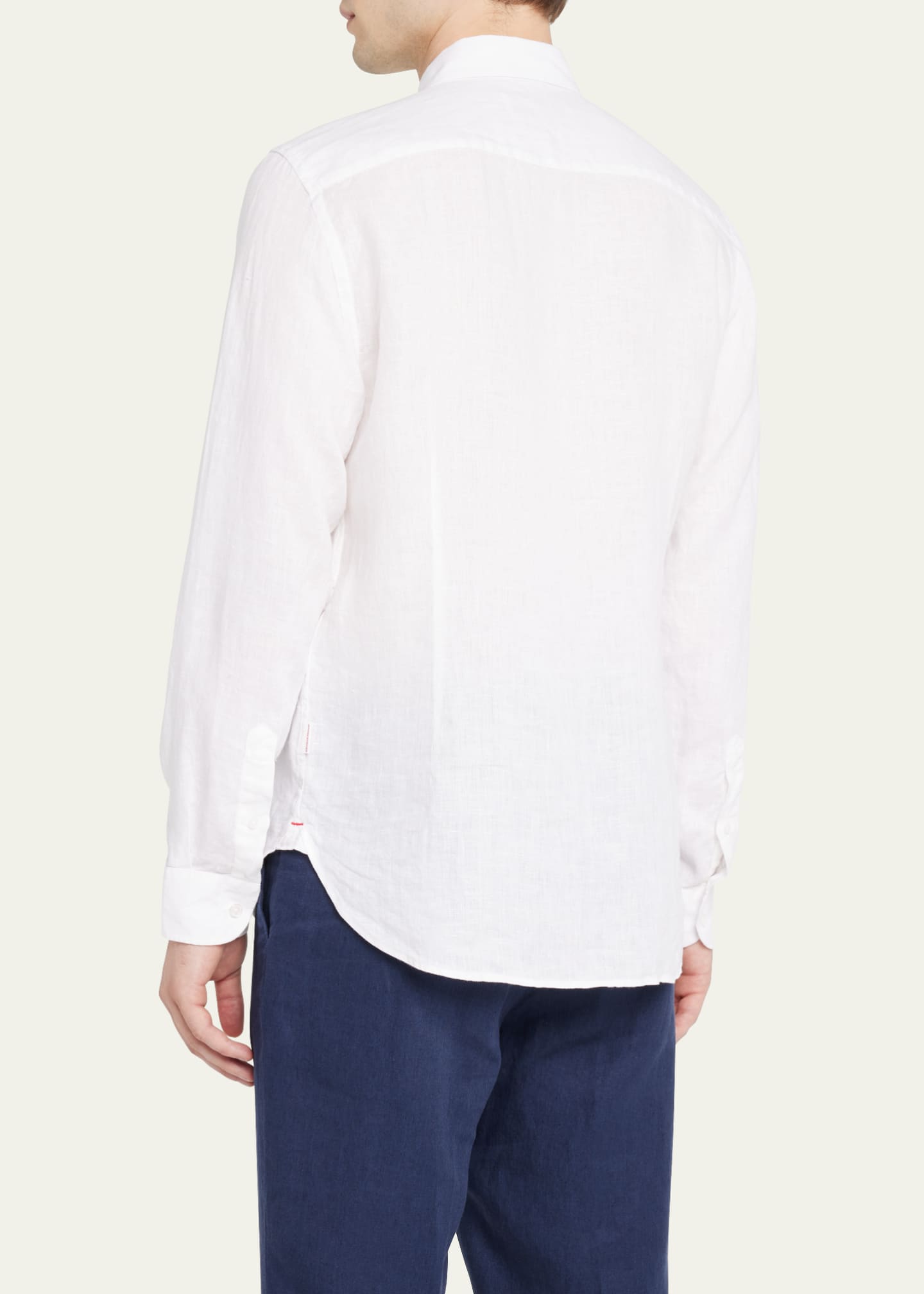 Orlebar Brown Men's Giles Linen Sport Shirt Image 3 of 5