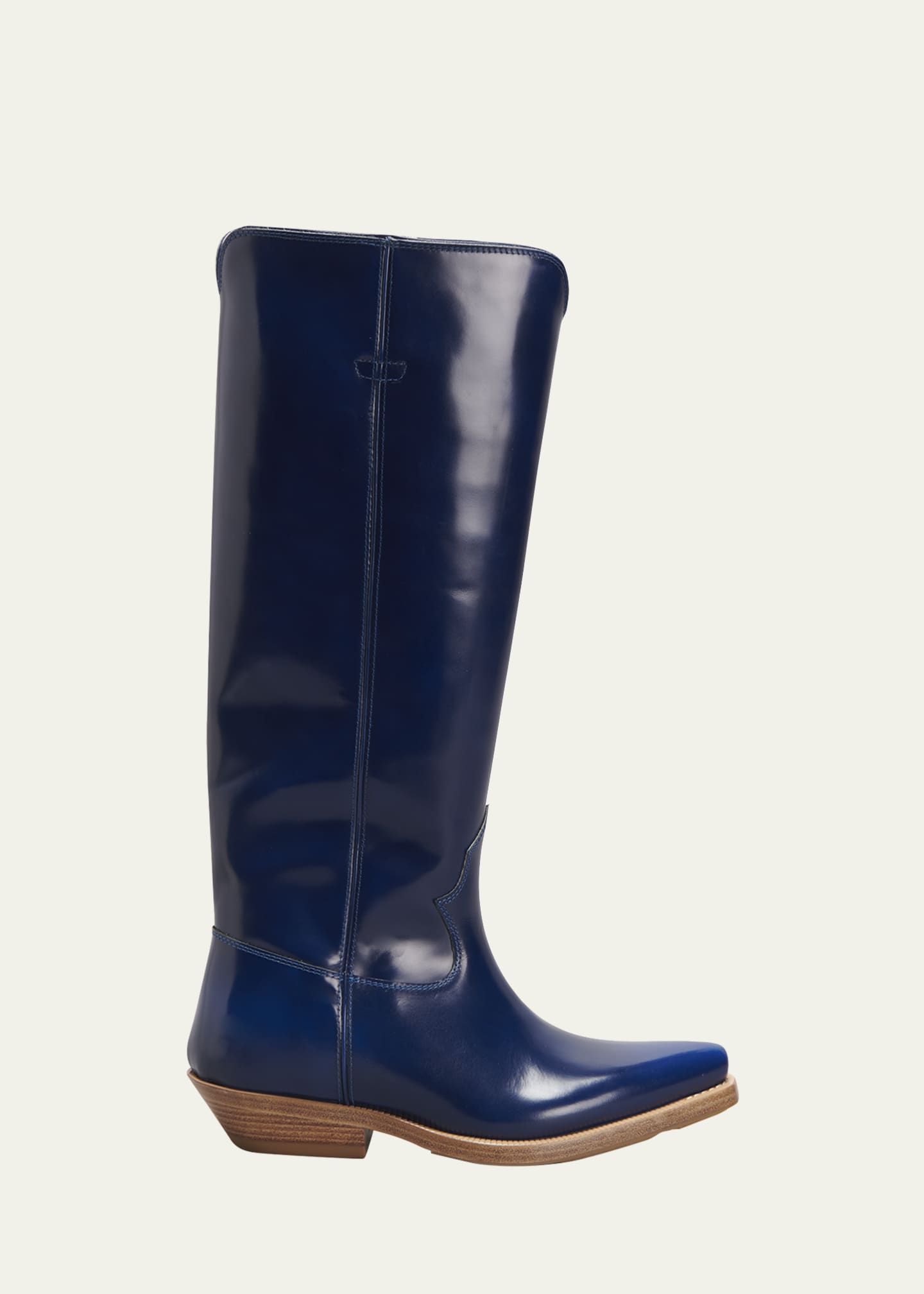 Chloe Nellie Leather Tall Western Boots Bergdorf Goodman