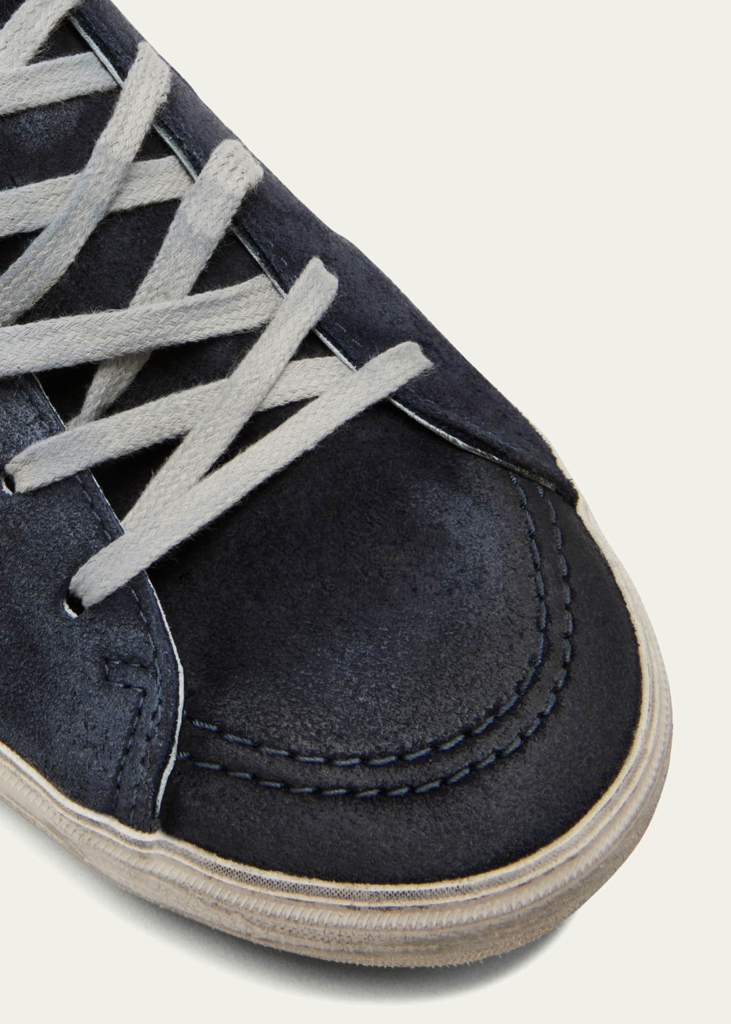 Golden goose navy high tops clearance