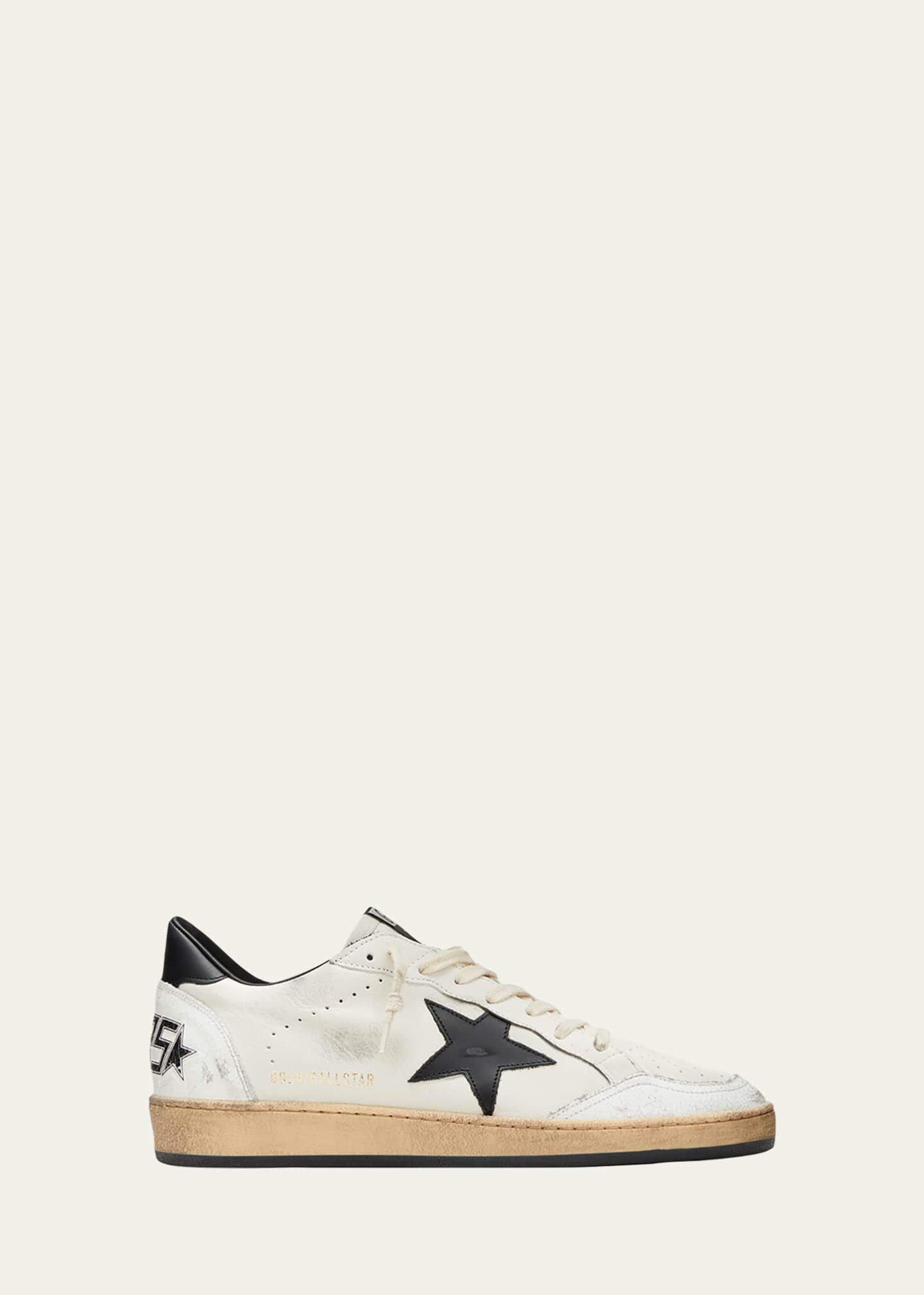 Golden Goose Men's Ball Star Distressed Leather Low-Top Sneakers ...