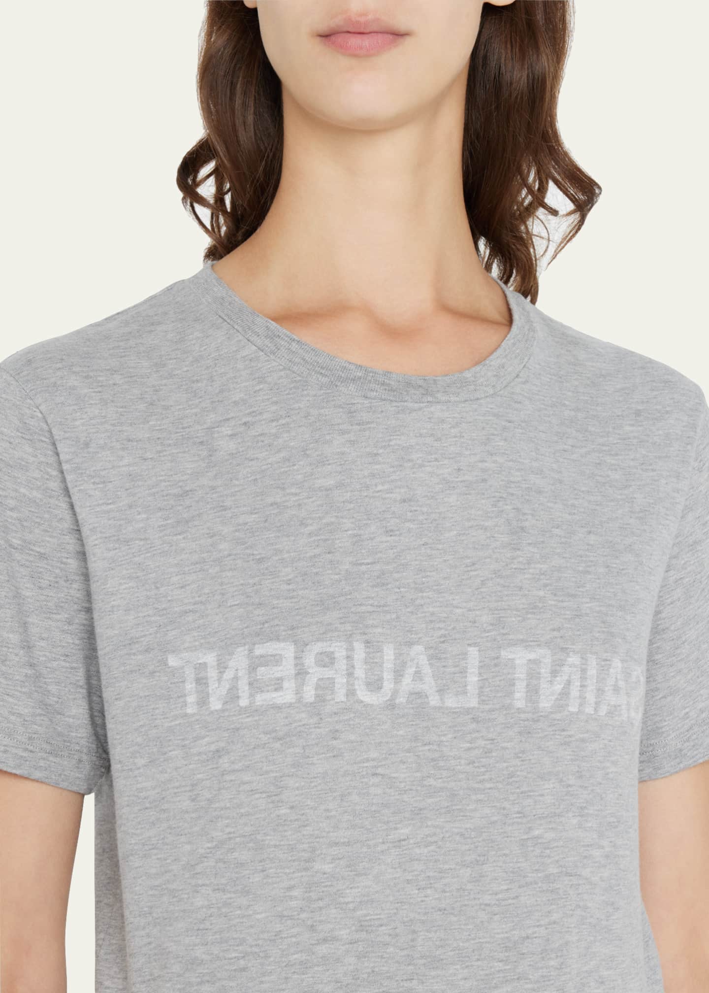 Yves saint laurent tee shirt logo hot sale