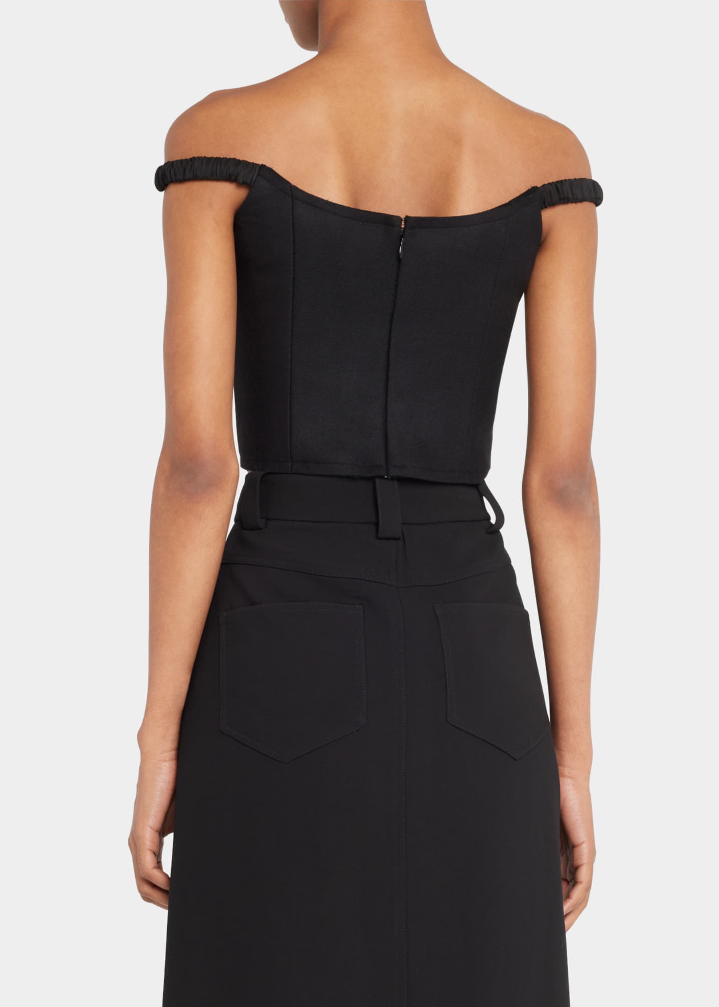 Khaite Audra OffTheShoulder Corset Top Bergdorf Goodman
