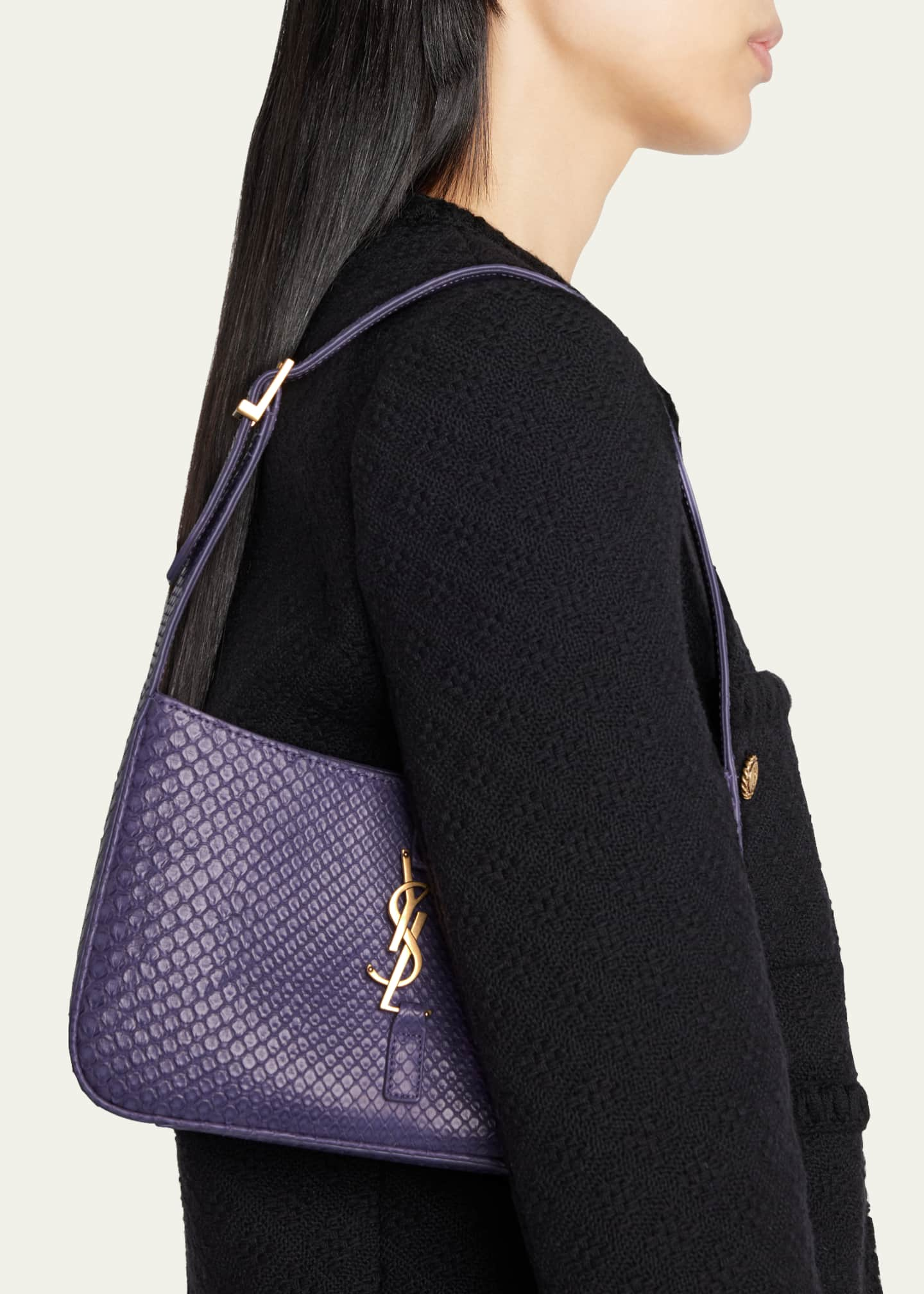 Le 5 A 7 Python YSL Shoulder Bag