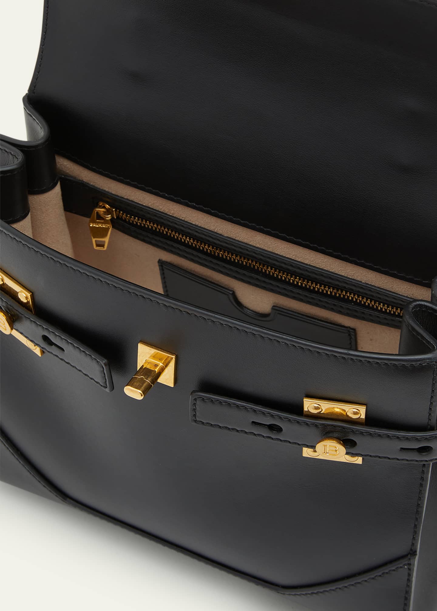 Balmain BBuzz 23 Top-Handle Bag in Leather Image 4 of 5