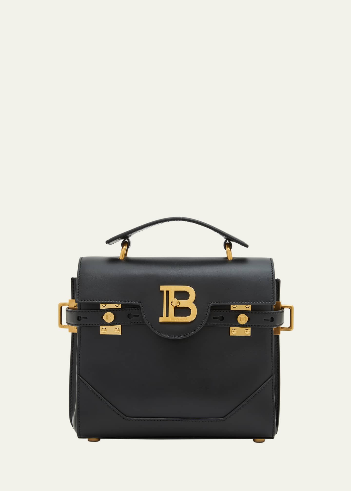 Balmain BBuzz 23 Top-Handle Bag in Leather Image 1 of 5