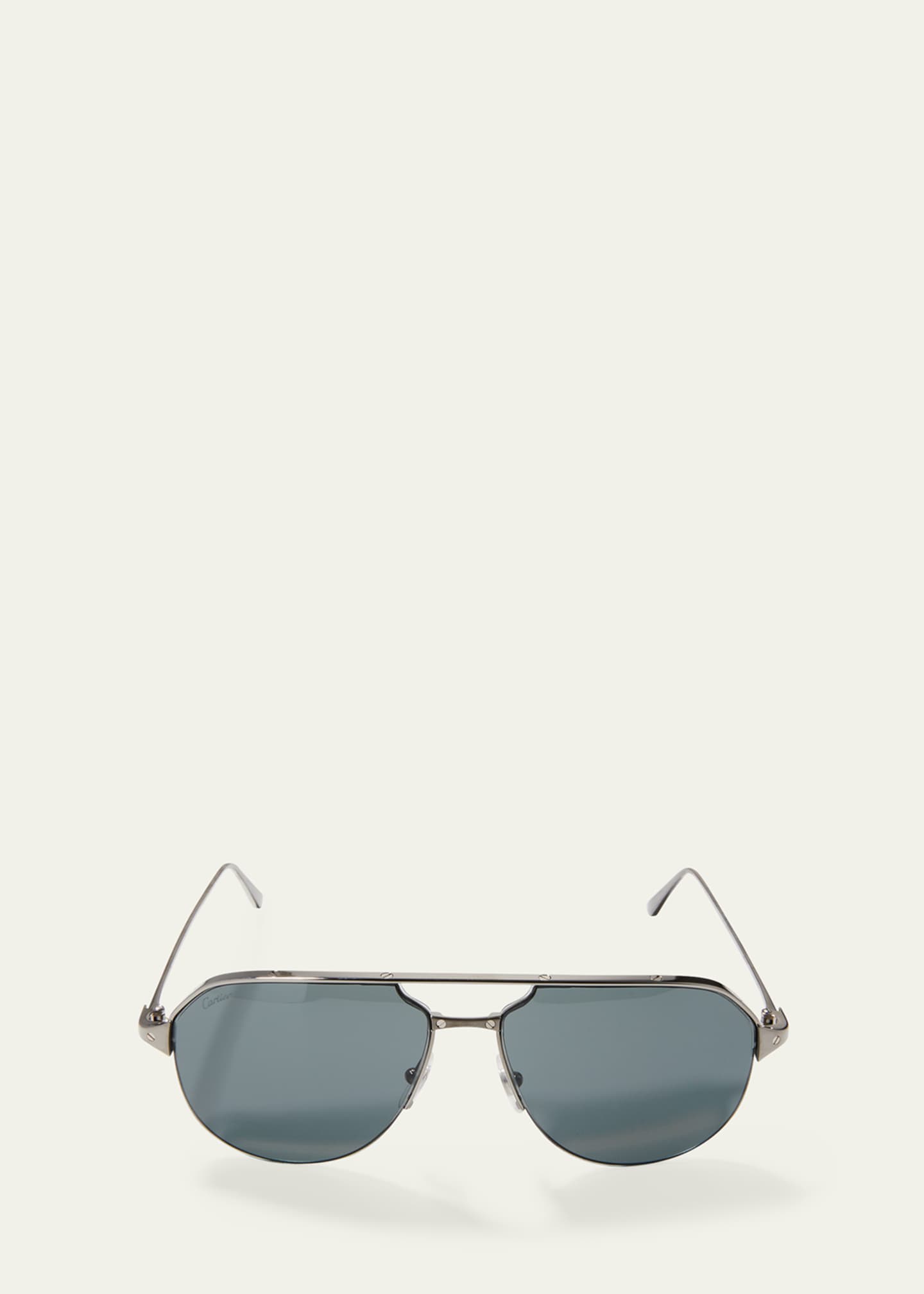 Cartier Signature Screw Metal Aviator Sunglasses - Bergdorf Goodman