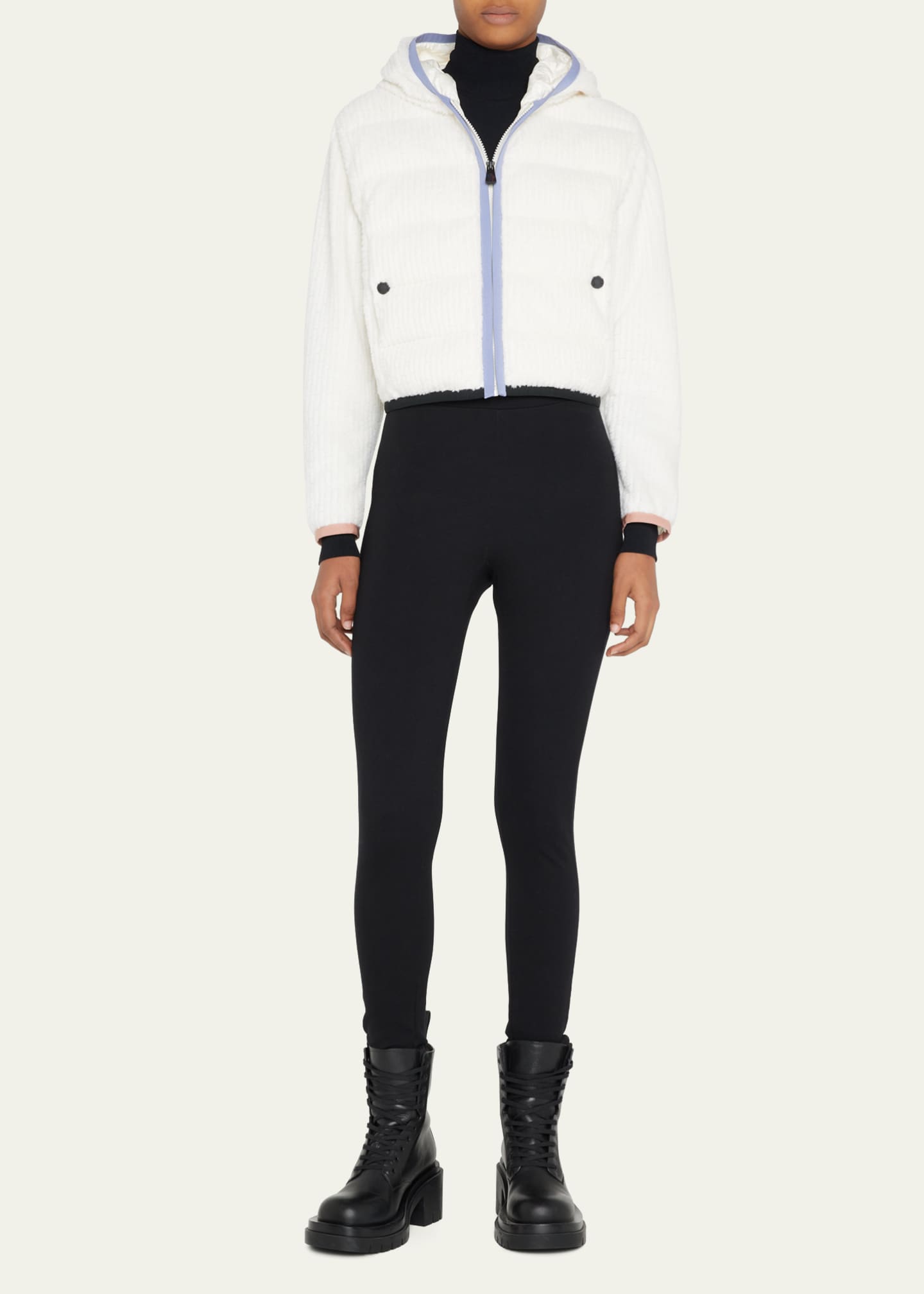 Moncler Grenoble ZipUp Velvet Cardigan Bergdorf Goodman