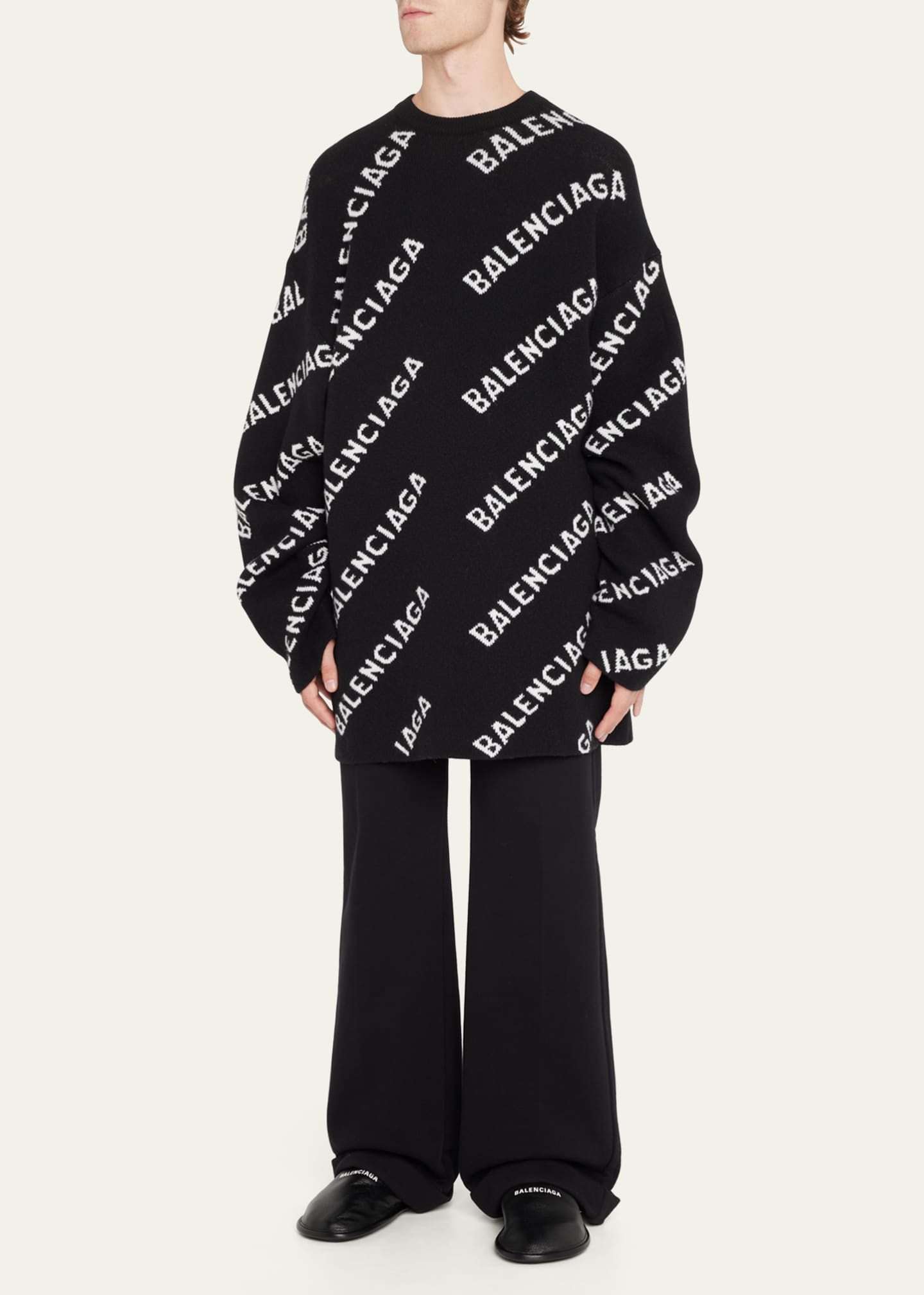 Balenciaga all clearance over print hoodie