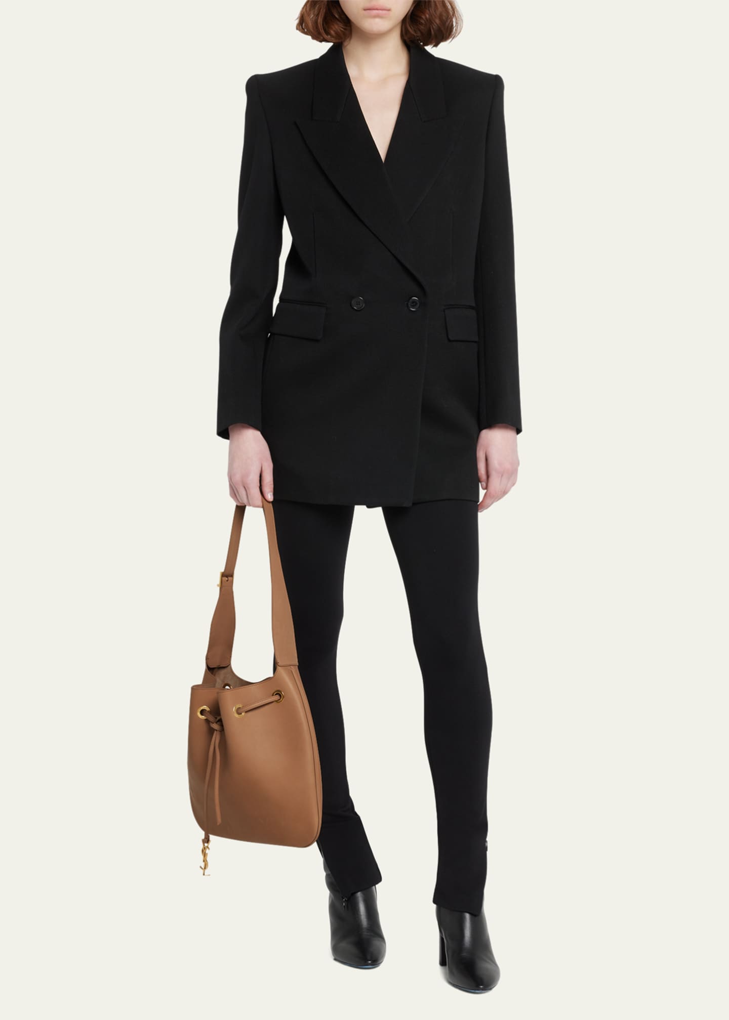 Saint Laurent Paris VII Medium YSL Drawstring Hobo Bag Bergdorf Goodman