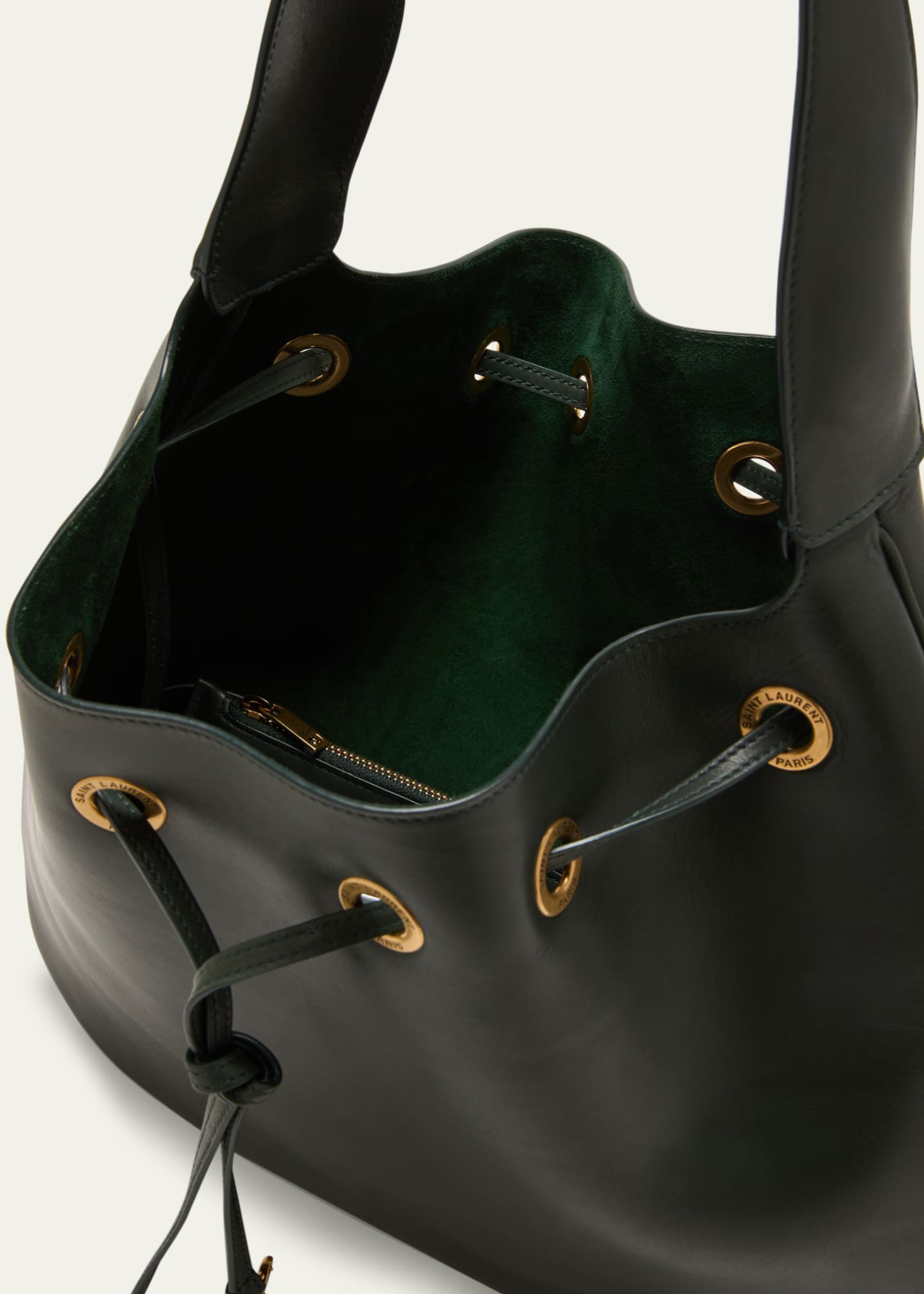 Saint Laurent Paris VII Medium YSL Hobo Bag in Smooth Leather Image 4 of 5