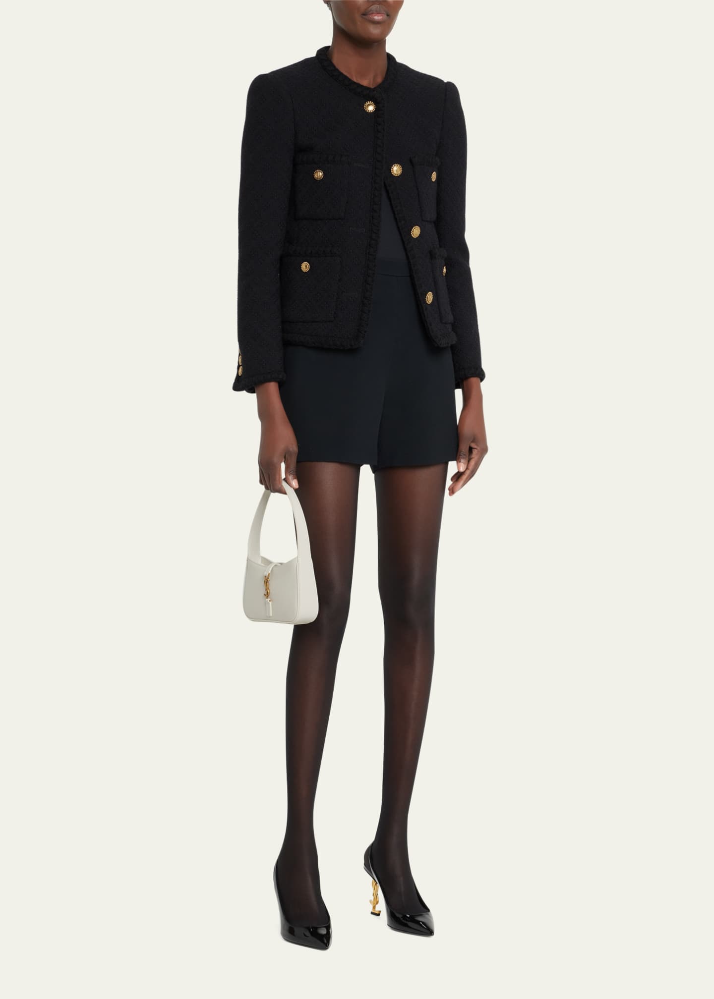 Saint Laurent Le 5 A 7 Mini YSL Shoulder Bag in Smooth Leather Image 5 of 5