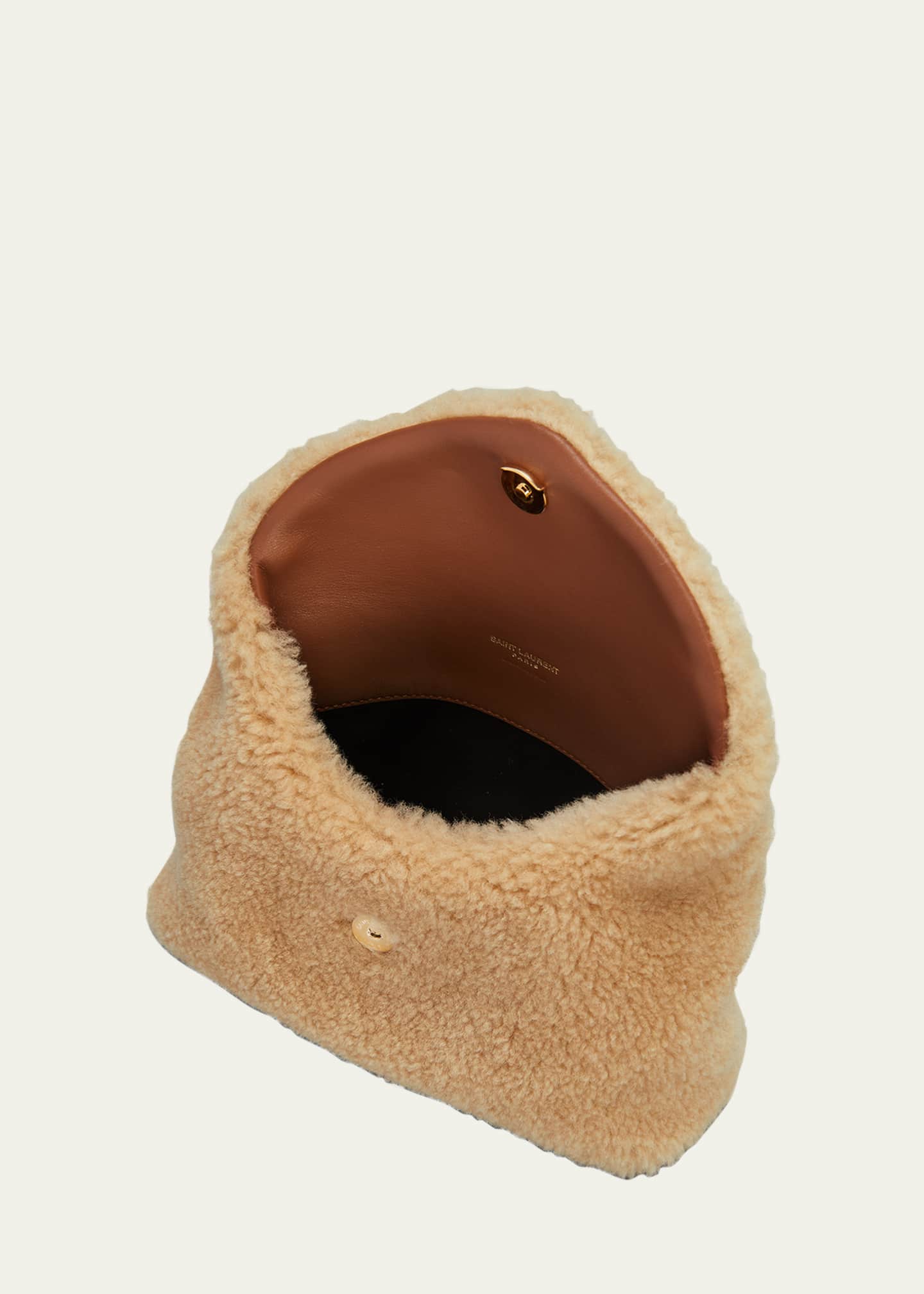 Shearling pouch on sale