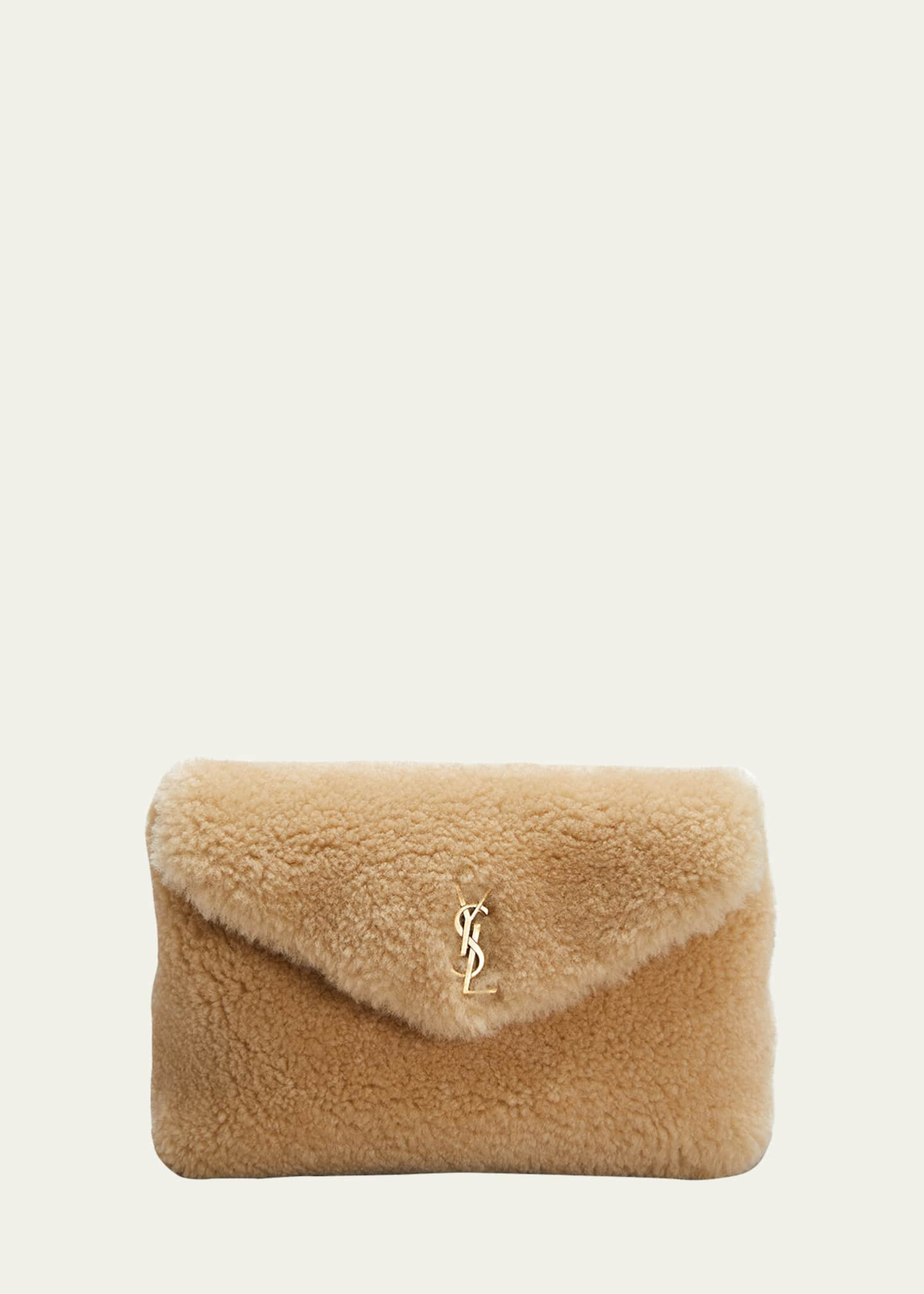 Small PUFFER in suede, Saint Laurent