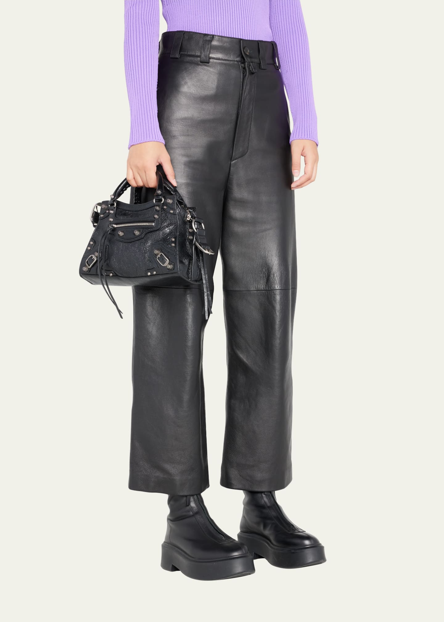 Balenciaga Cagole XS Leather Top-Handle Bag - Bergdorf Goodman