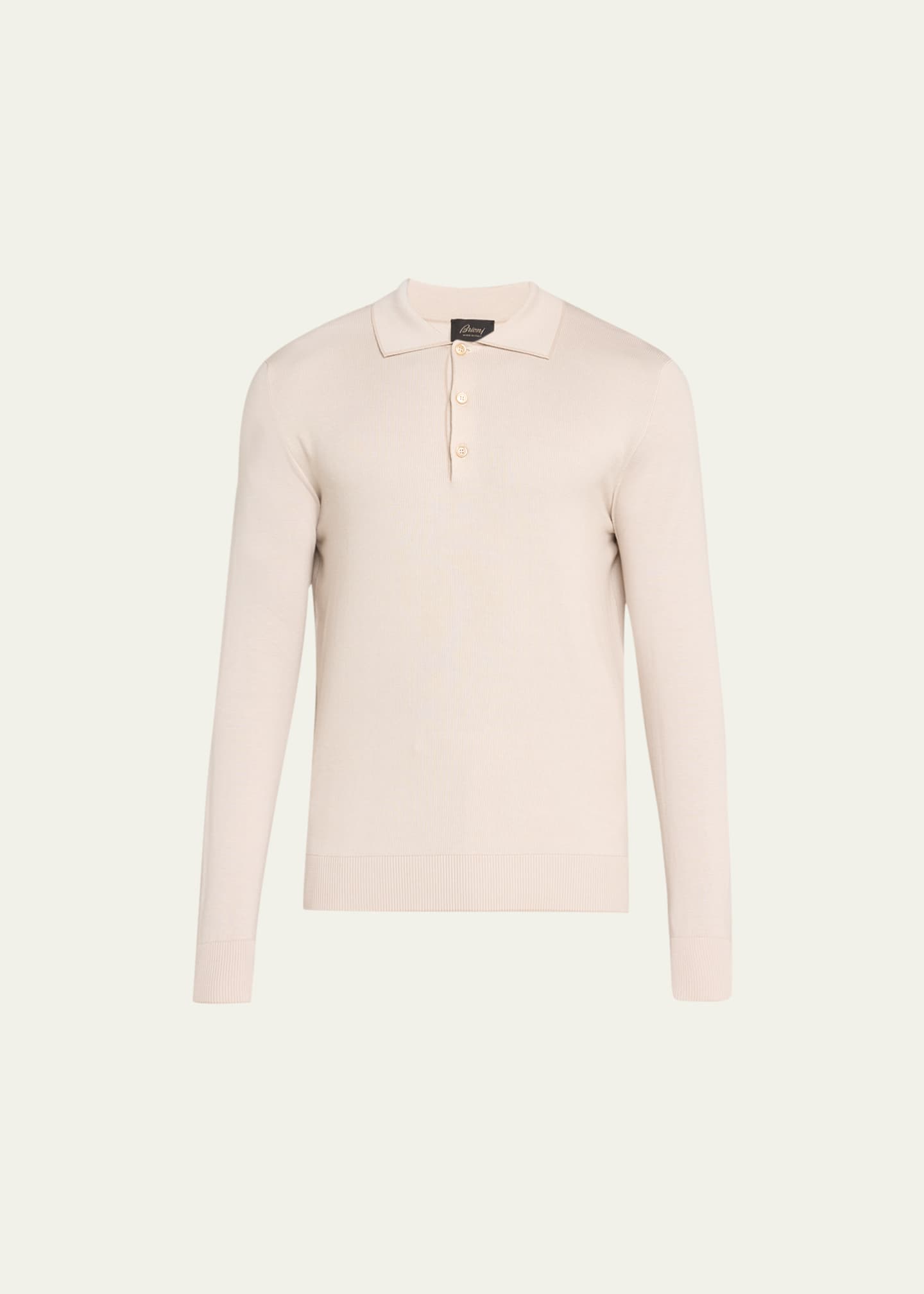 Brioni long sleeve polo 2025