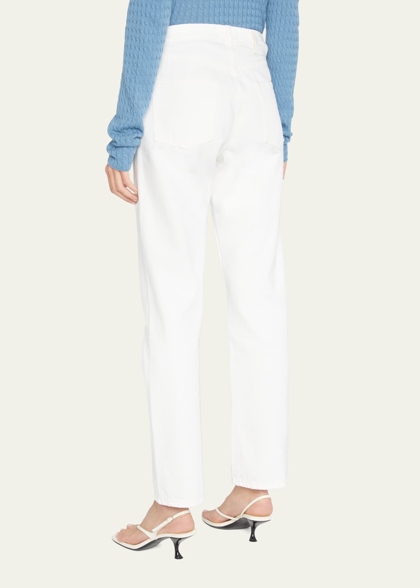 Loulou Studio Wular Straight-Leg Ankle Denim Pants Image 3 of 5