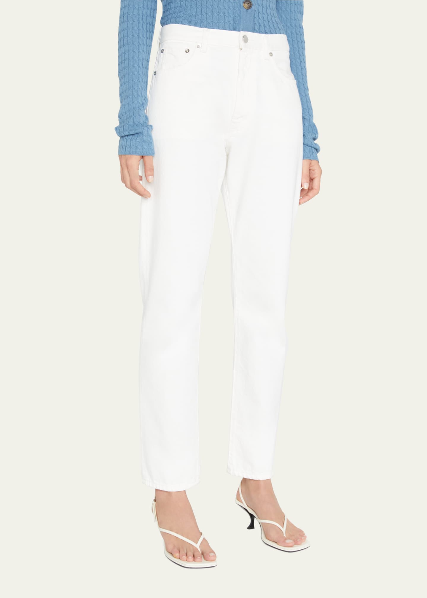 Loulou Studio Wular Straight-Leg Ankle Denim Pants Image 4 of 5