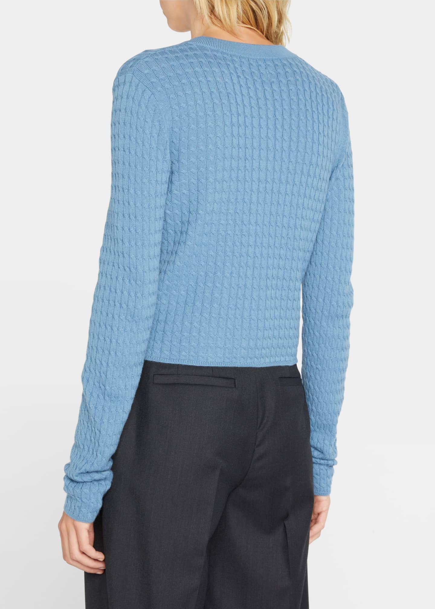 Loulou Studio Mati Cashmere CableKnit Cardigan Bergdorf Goodman