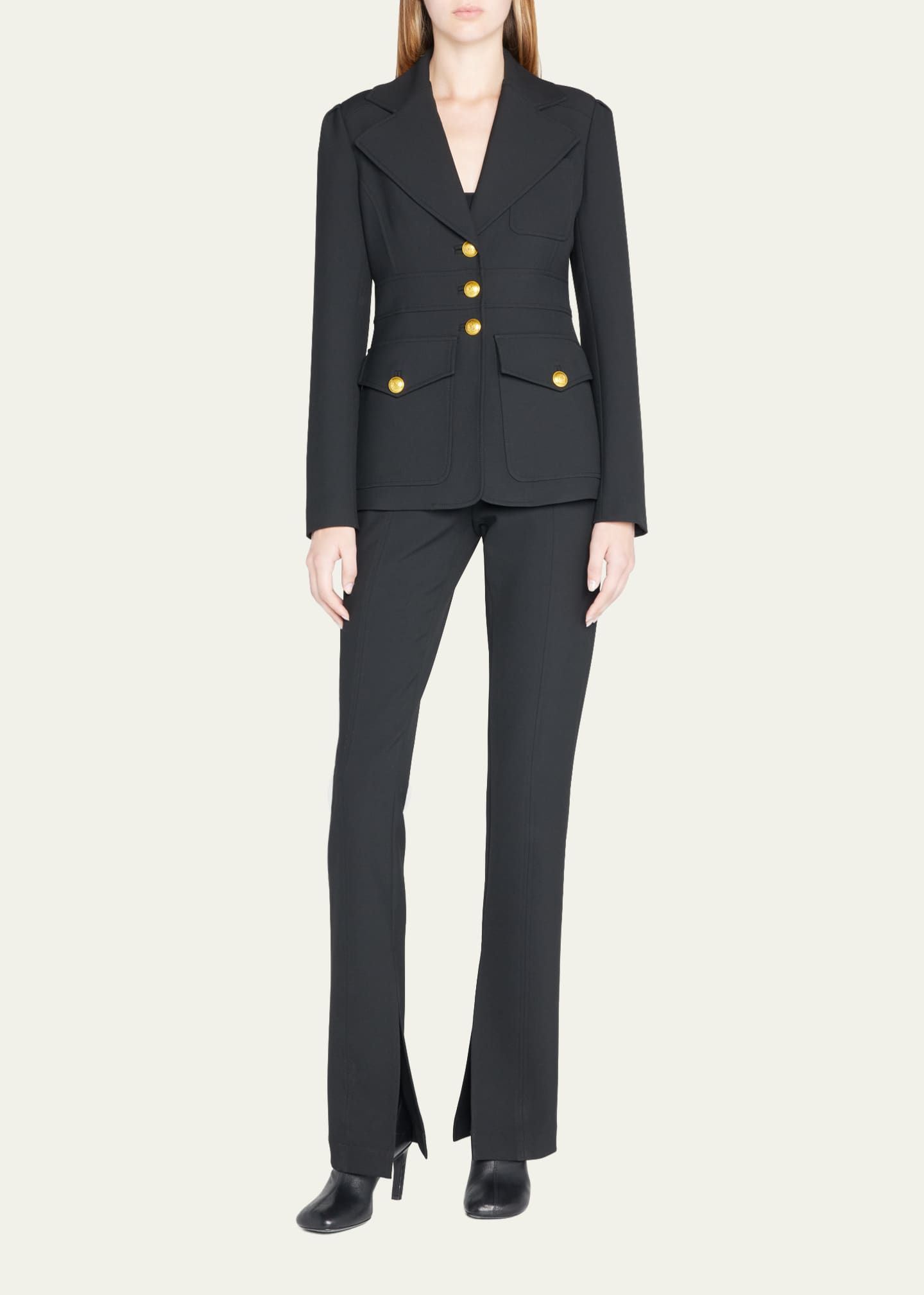 Womens military blazer jacket hot sale