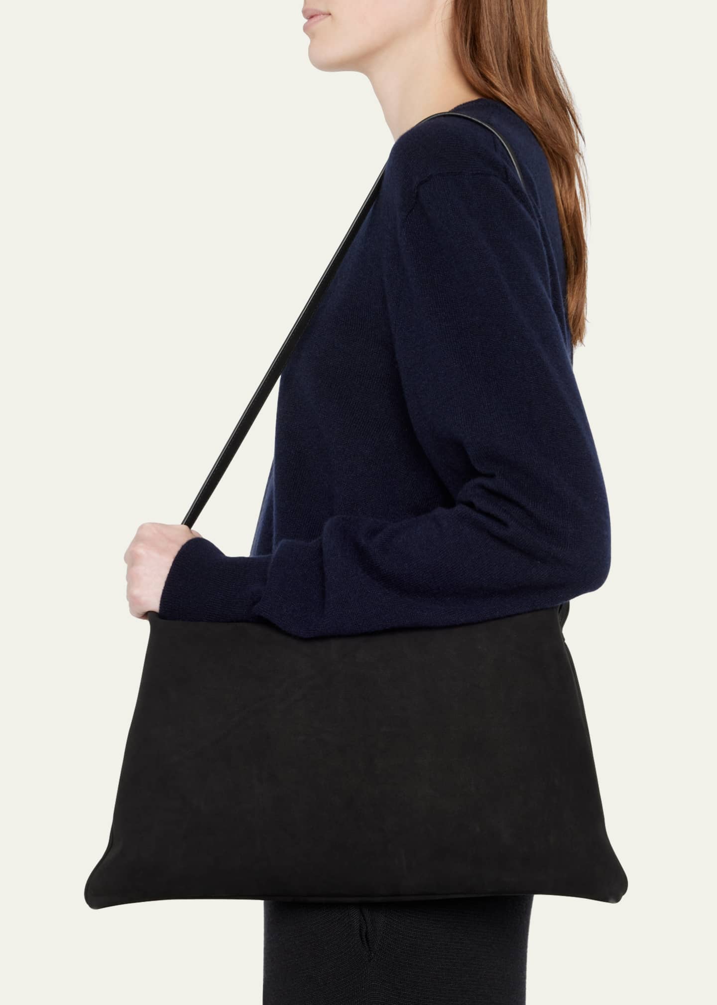 THE ROW Morgan Large Shoulder Bag in Leather - Bergdorf Goodman