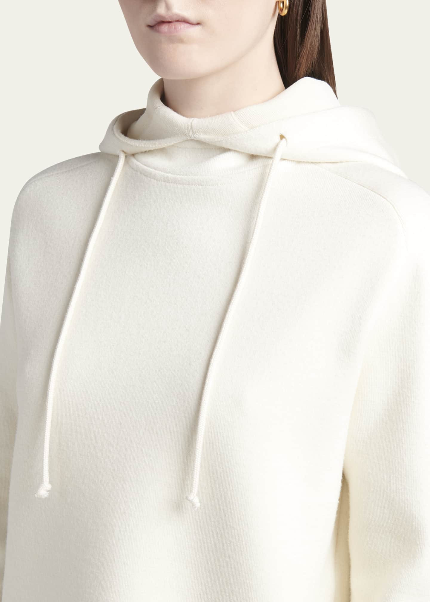 Bottega Veneta Bicolor Hooded Wool Track Sweater - Bergdorf Goodman
