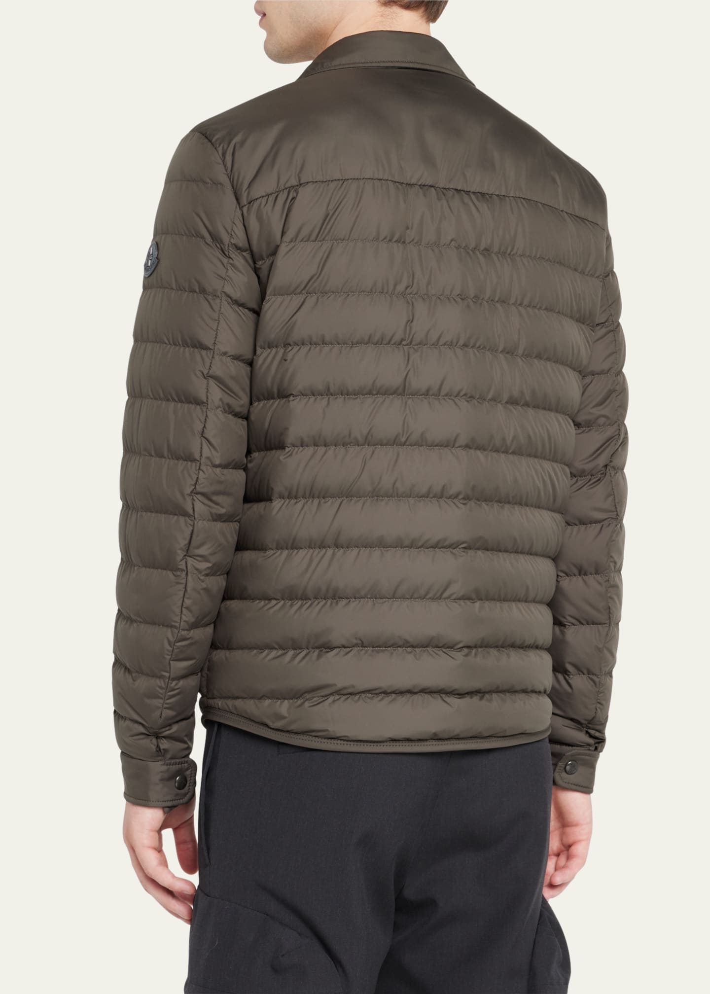 Moncler Men's Sanary Quilted Down Shirt Jacket - Bergdorf Goodman