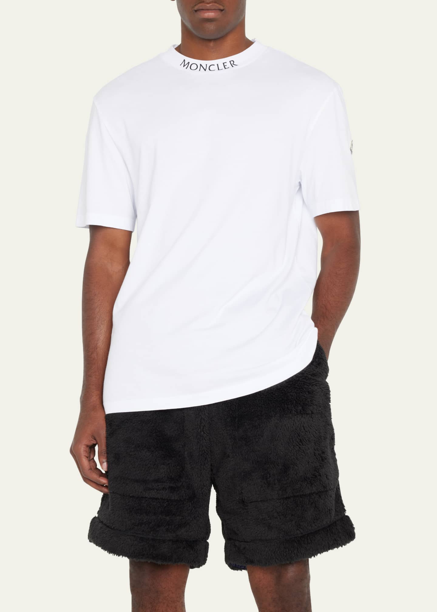Moncler Men's Logo-Neck T-Shirt Image 4 of 5