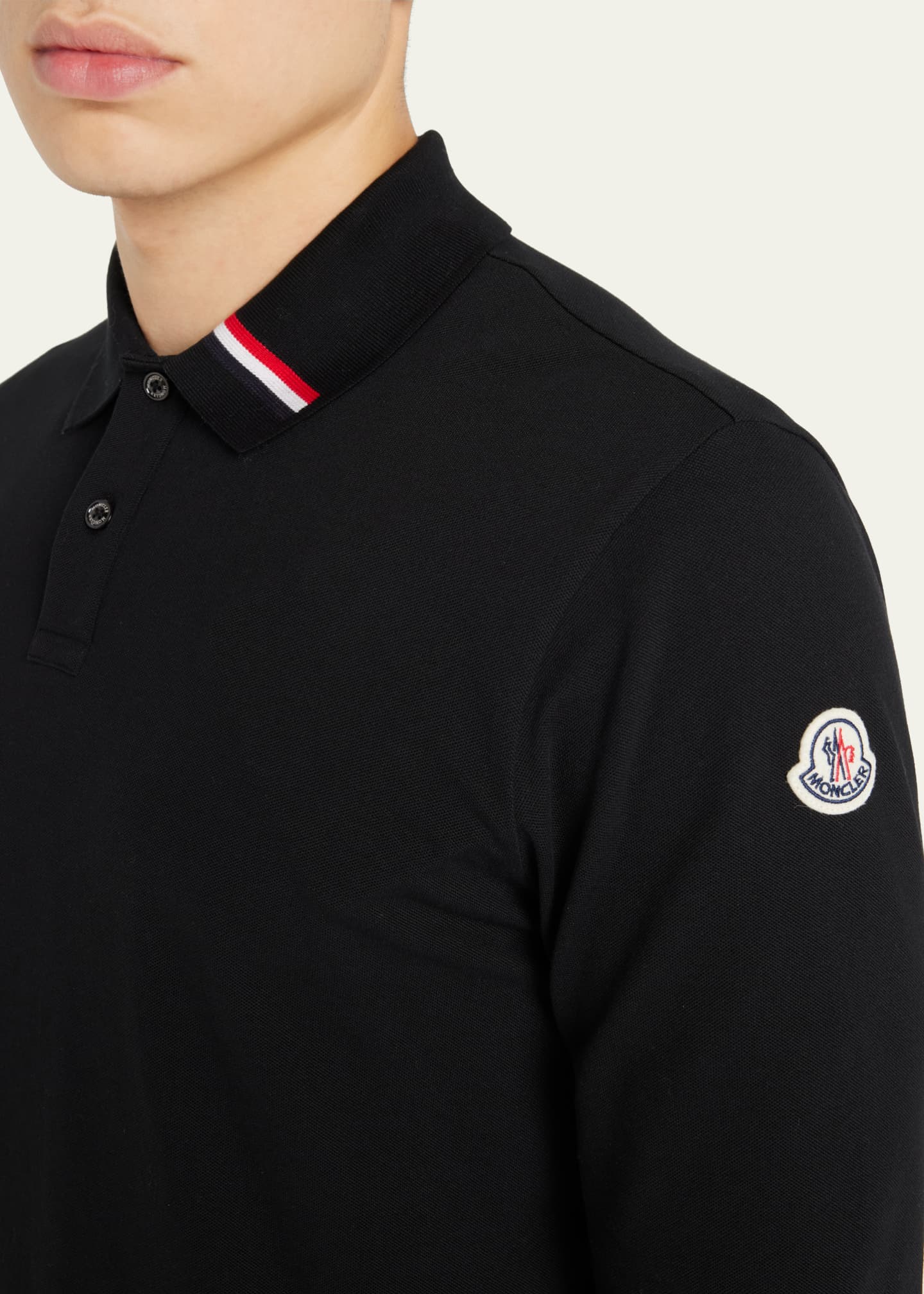 Moncler Men's Signature Polo Shirt Bergdorf Goodman