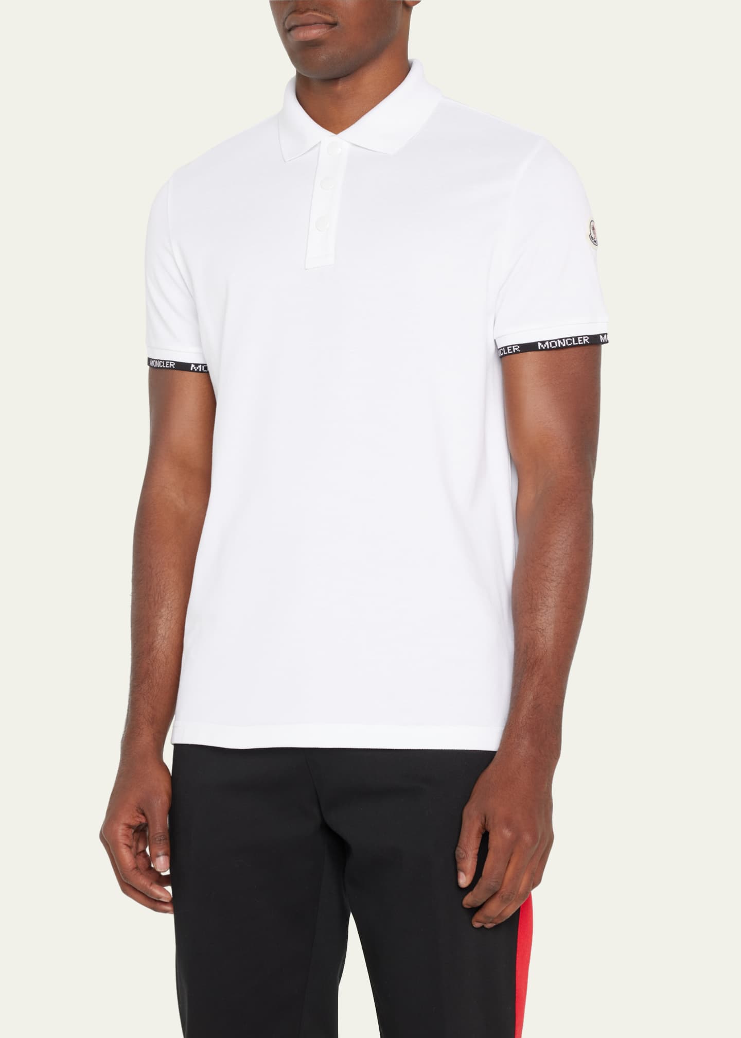 Moncler polo badge on arm 2025