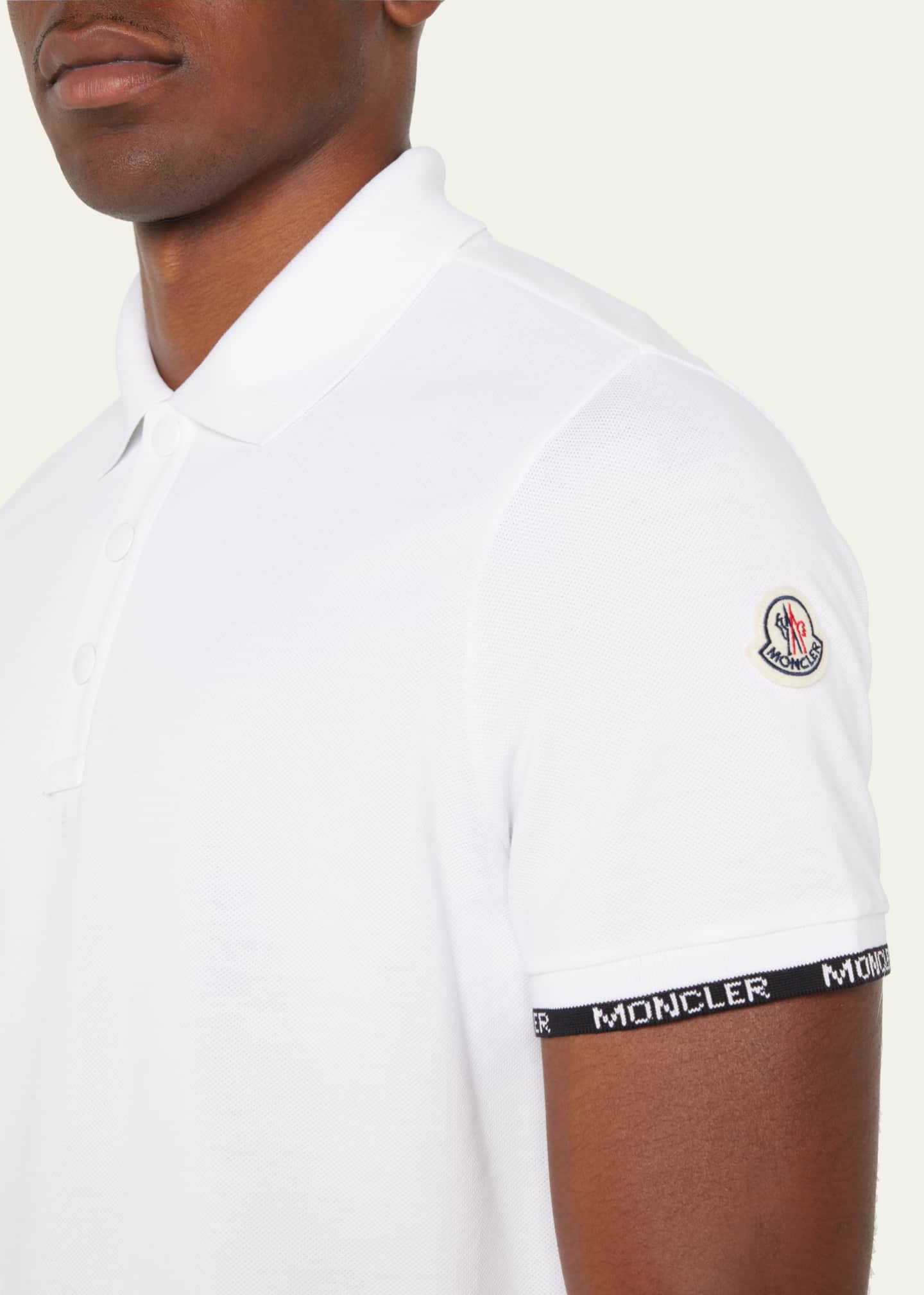 Moncler polo cheap badge on arm