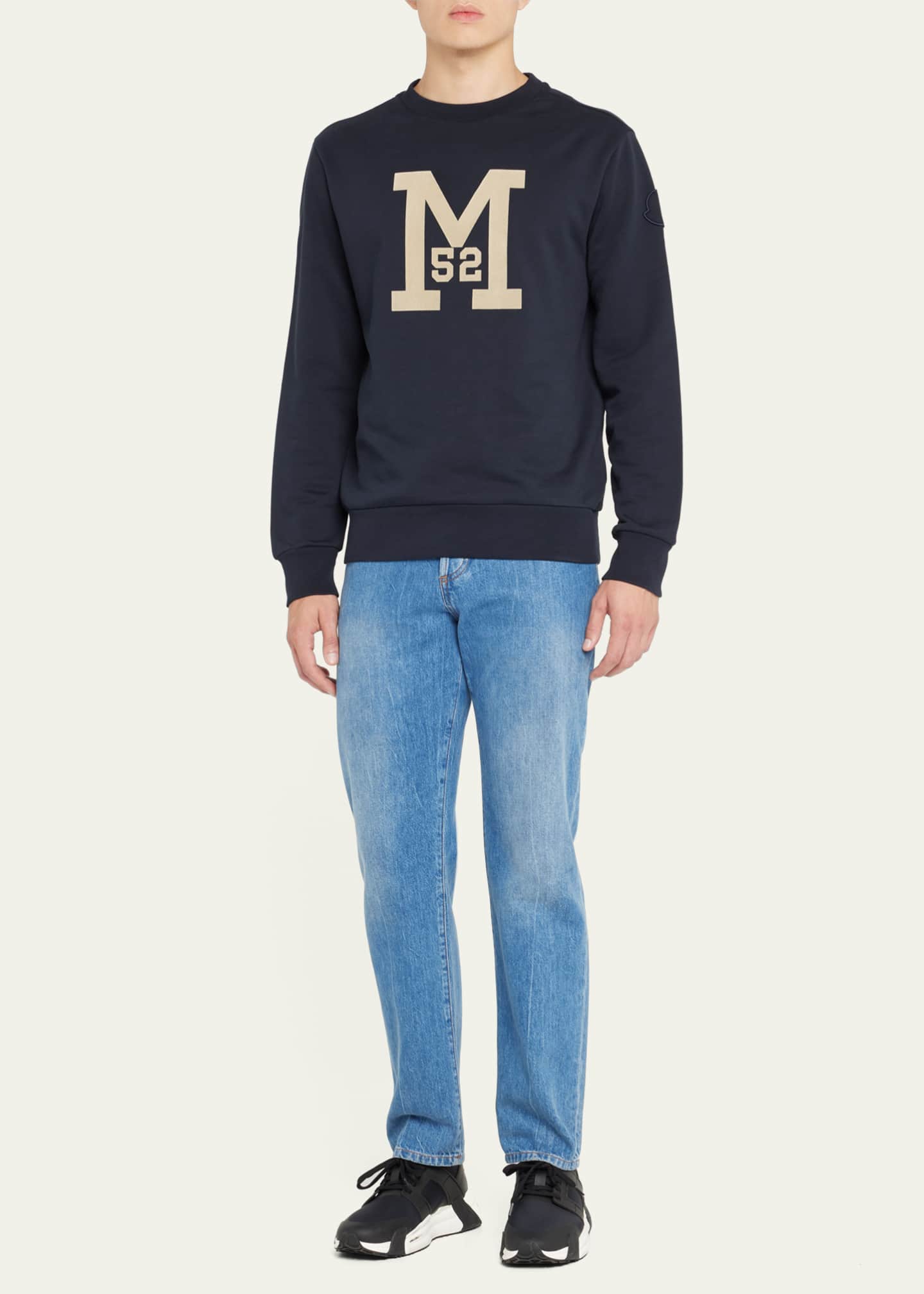 Moncler Men s 1952 Logo Sweatshirt Bergdorf Goodman