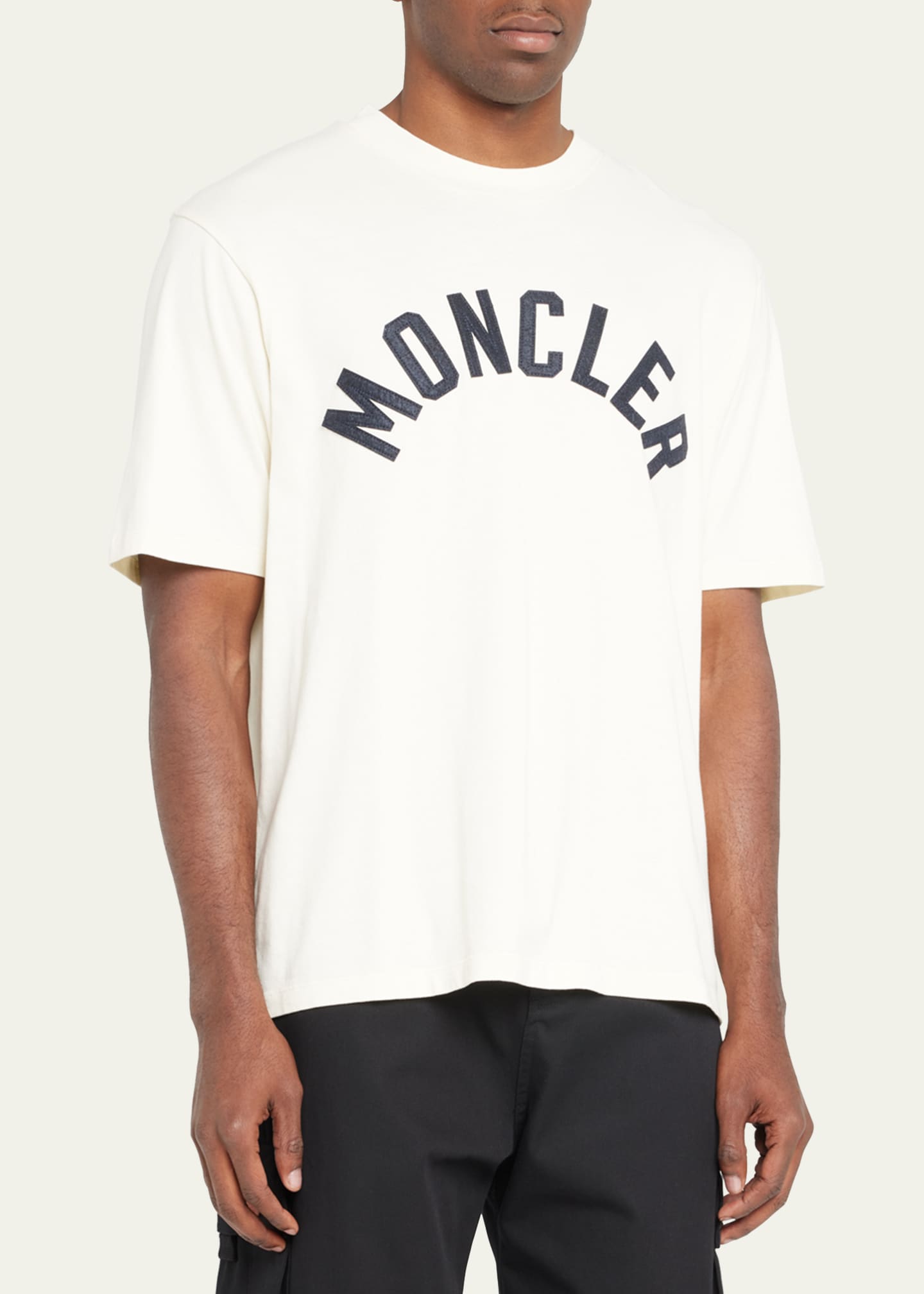 Moncler Men's Logo-Neck T-Shirt - Bergdorf Goodman