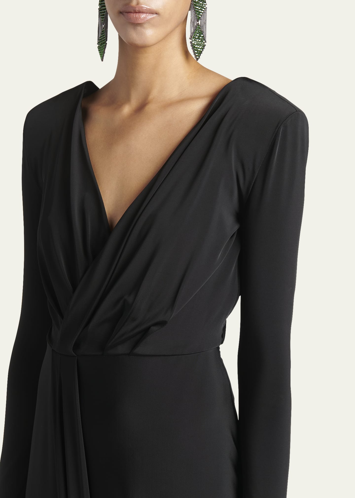 V neck jersey dress hotsell