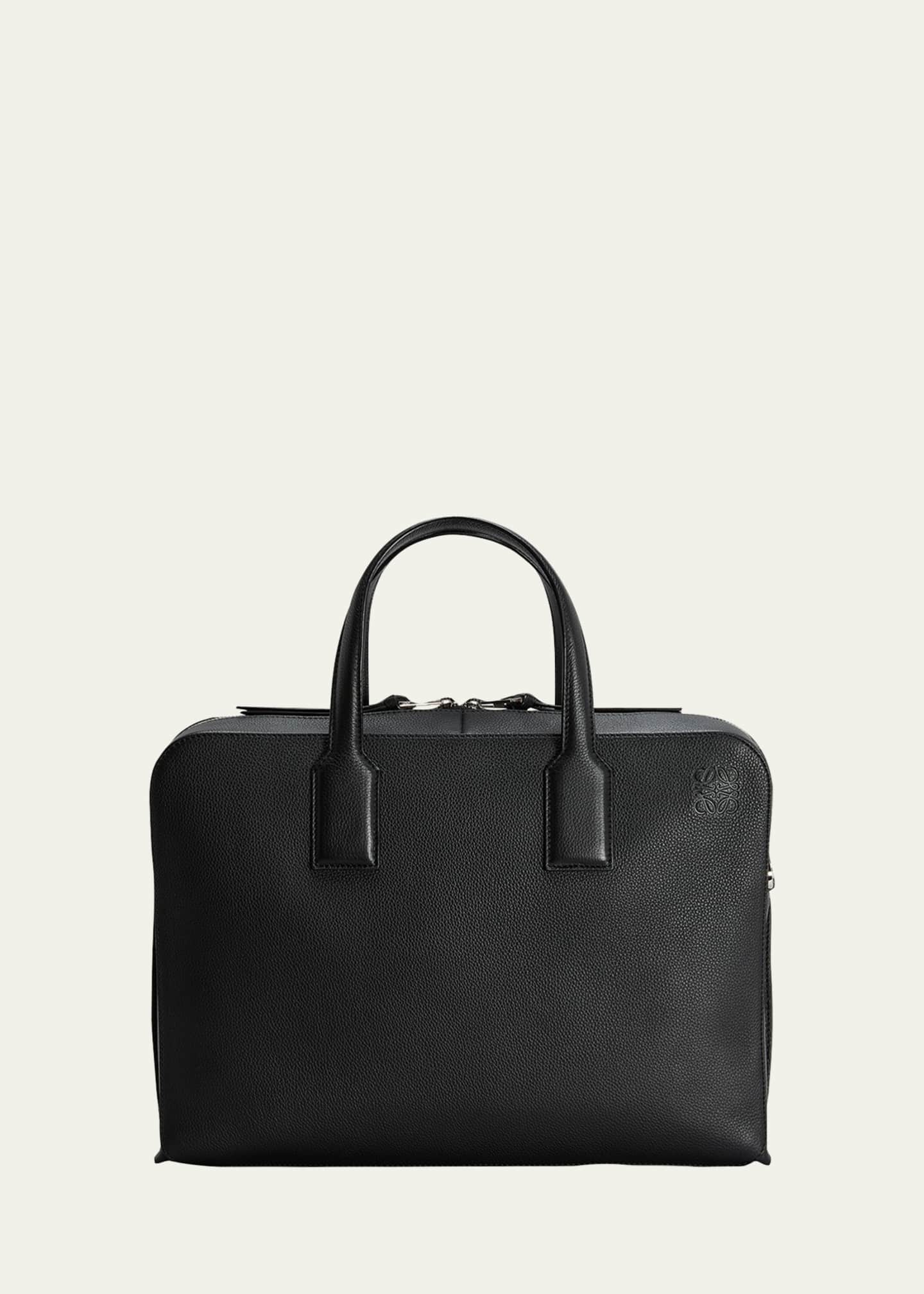 Loewe Men's Goya Thin Leather Briefcase Bag - Bergdorf Goodman