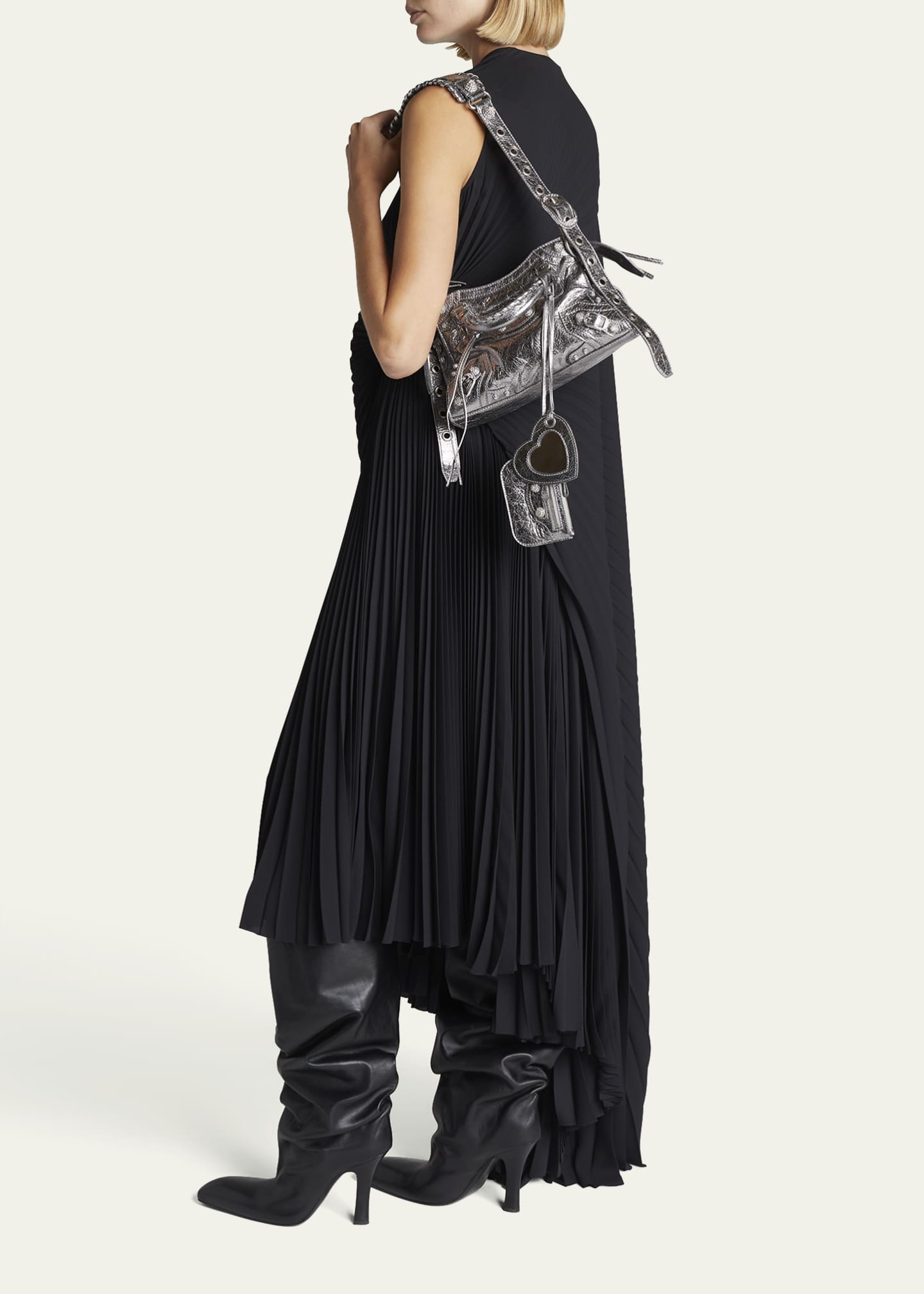 Balenciaga Neo Cagole XS Metallic Strass Top-Handle Bag - Bergdorf Goodman