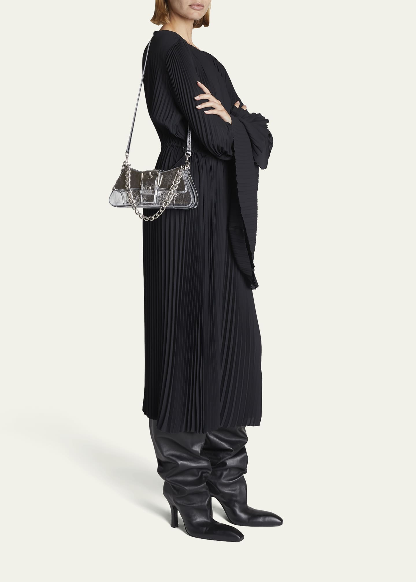 Balenciaga Lindsay Small Mirror Chain Shoulder Bag - Bergdorf Goodman