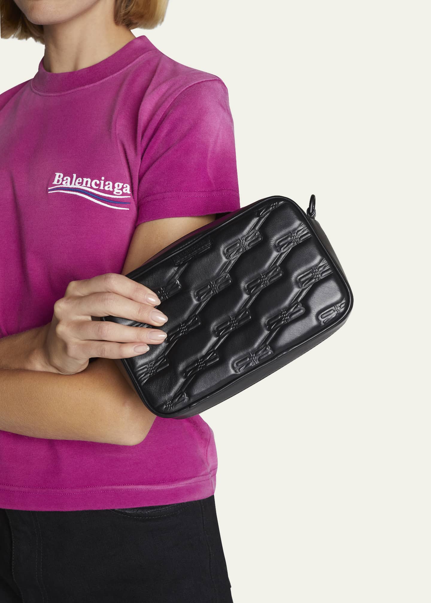 Balenciaga Signature Monogram Camera Crossbody Bag Bergdorf Goodman