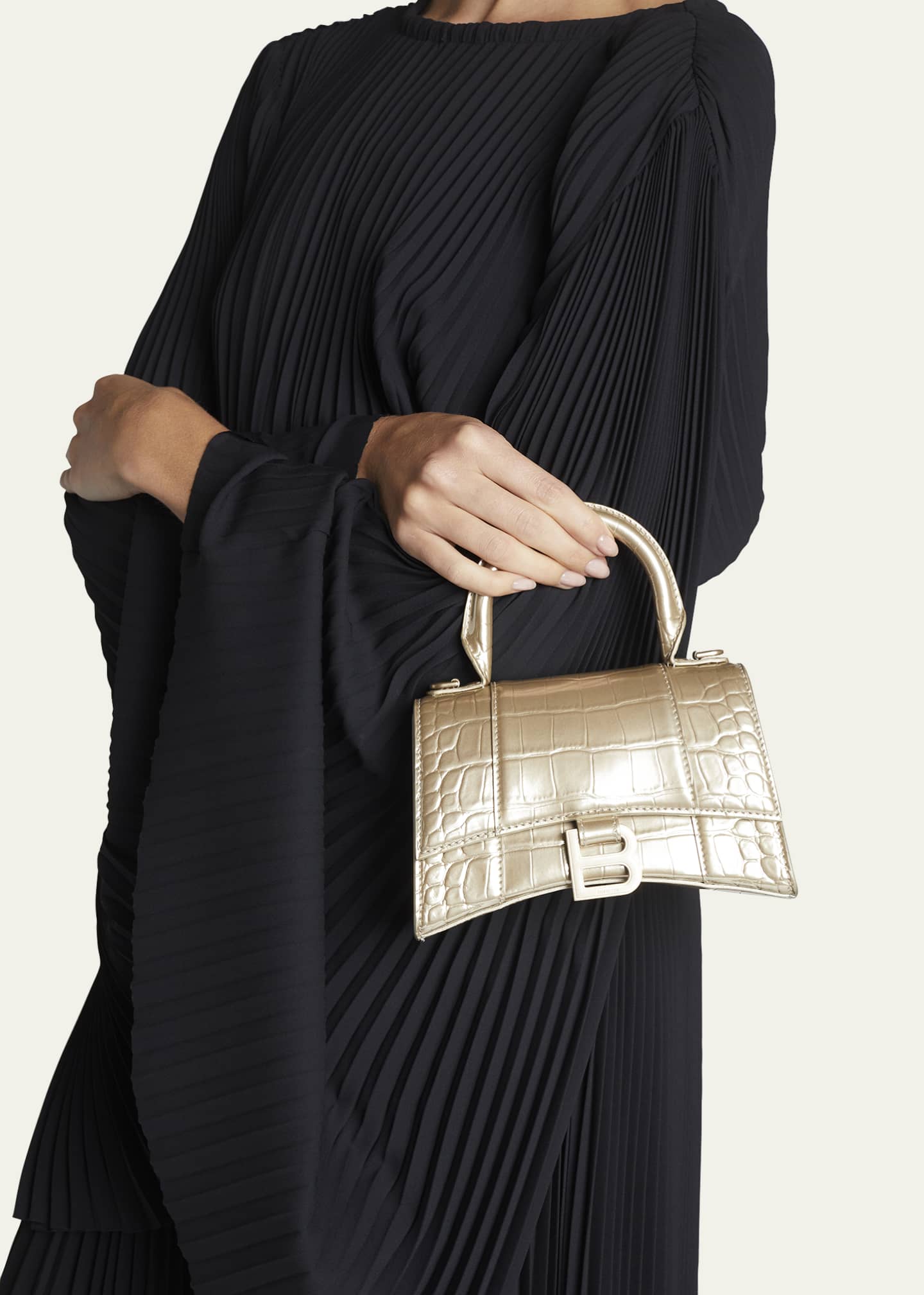 Balenciaga hourglass xs leather tote 2025