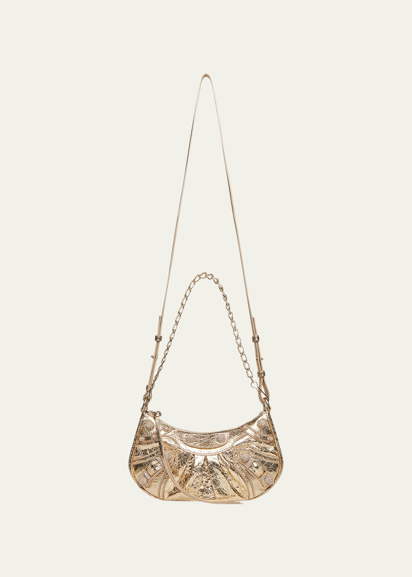 Metallic Monogram LV Garden Bucket Bag Gold 