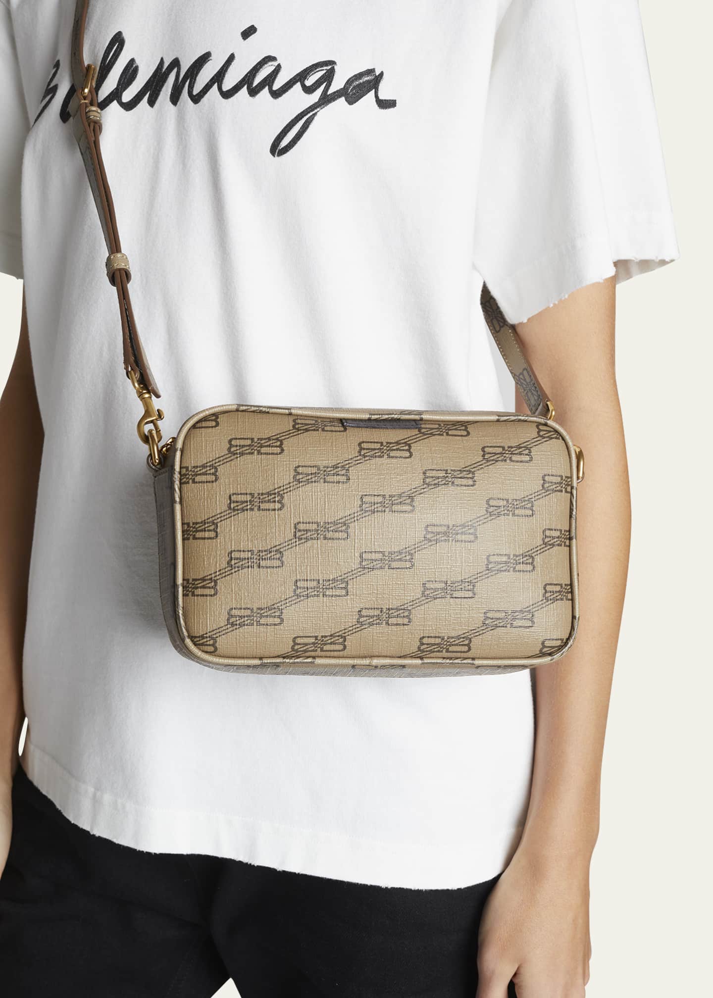 Balenciaga Signature Monogram Camera Crossbody Bag Bergdorf Goodman