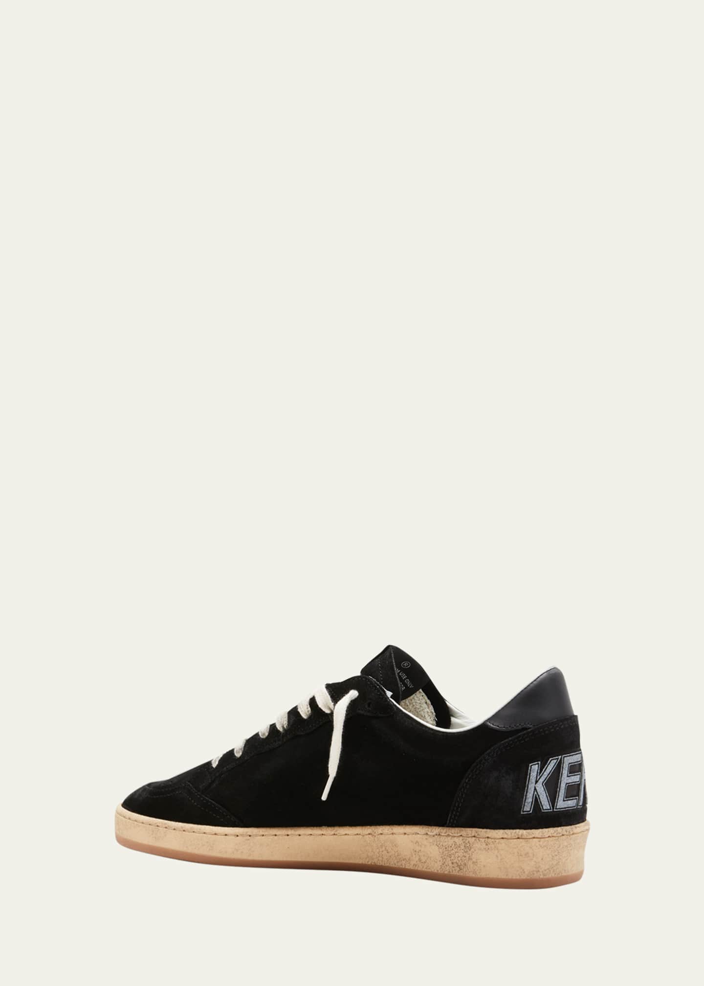 Golden Goose Men's Ballstar Suede Low-Top Sneakers Image 4 of 5