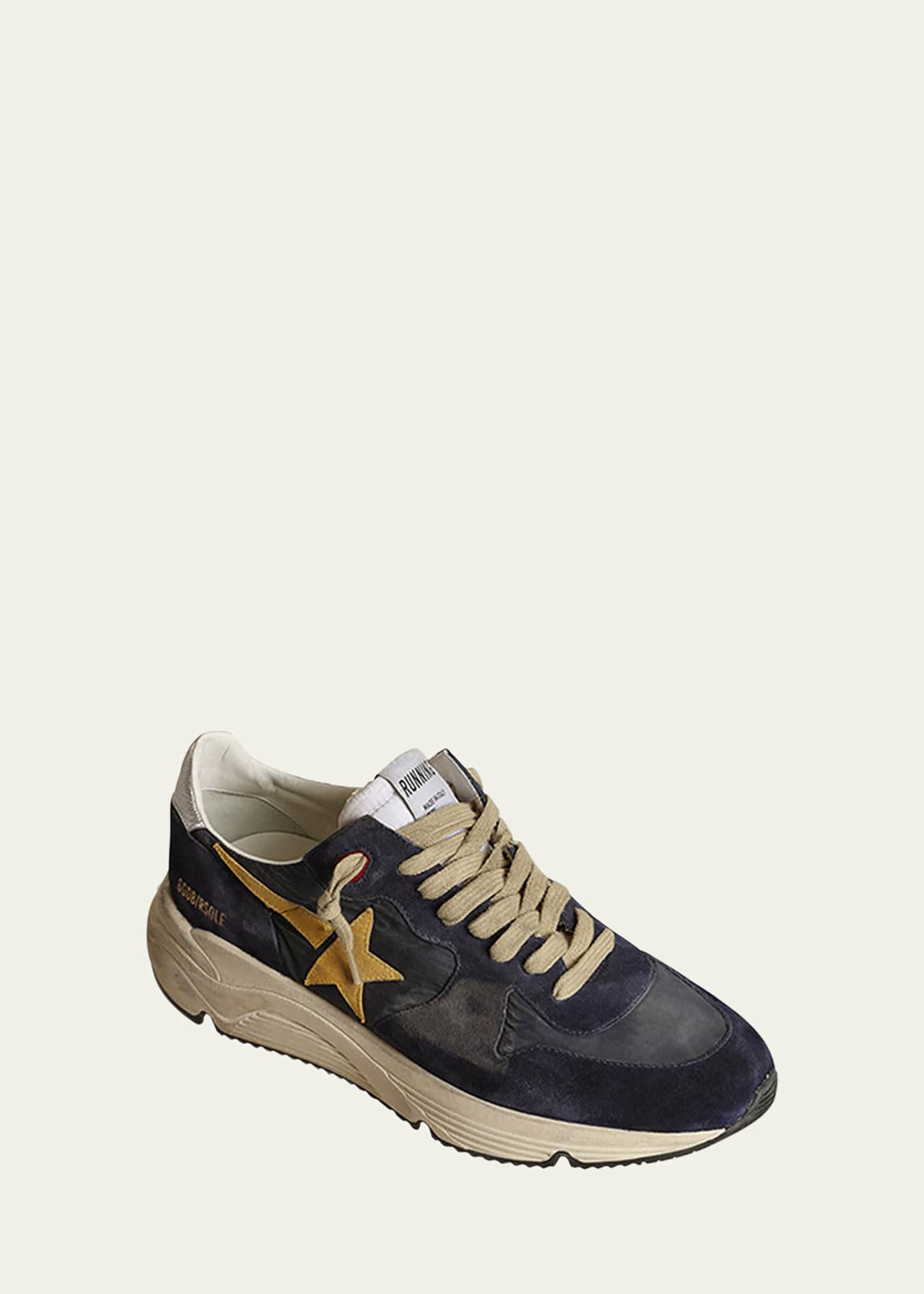 Golden Goose Men's Textile & Leather Runner Sneakers Bergdorf Goodman