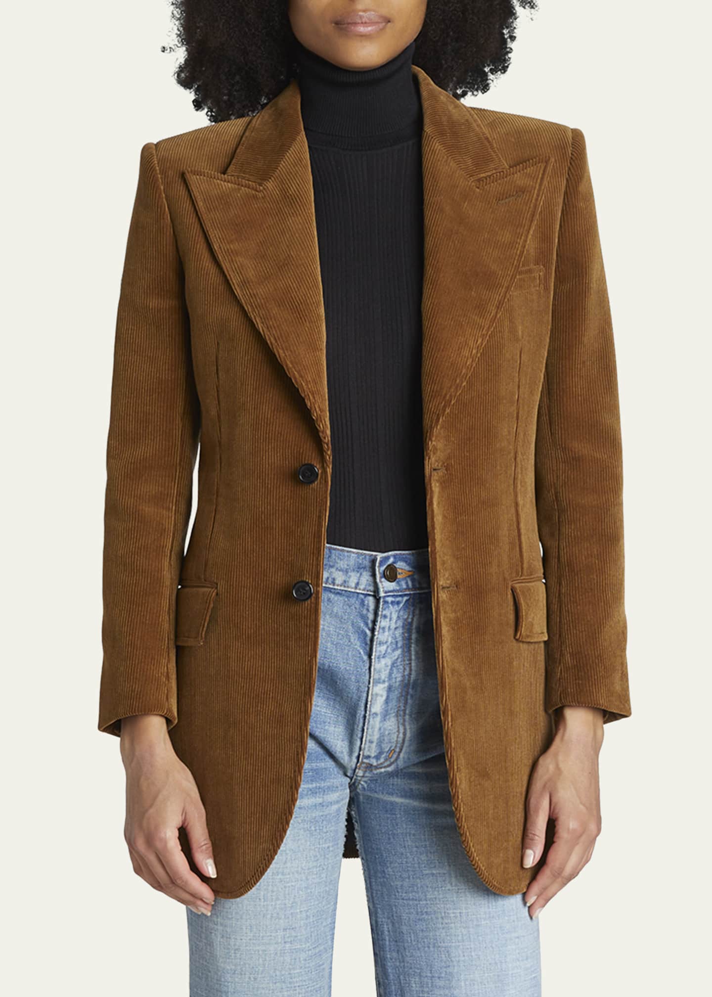 Saint Laurent Velvet Corduroy Blazer Bergdorf Goodman