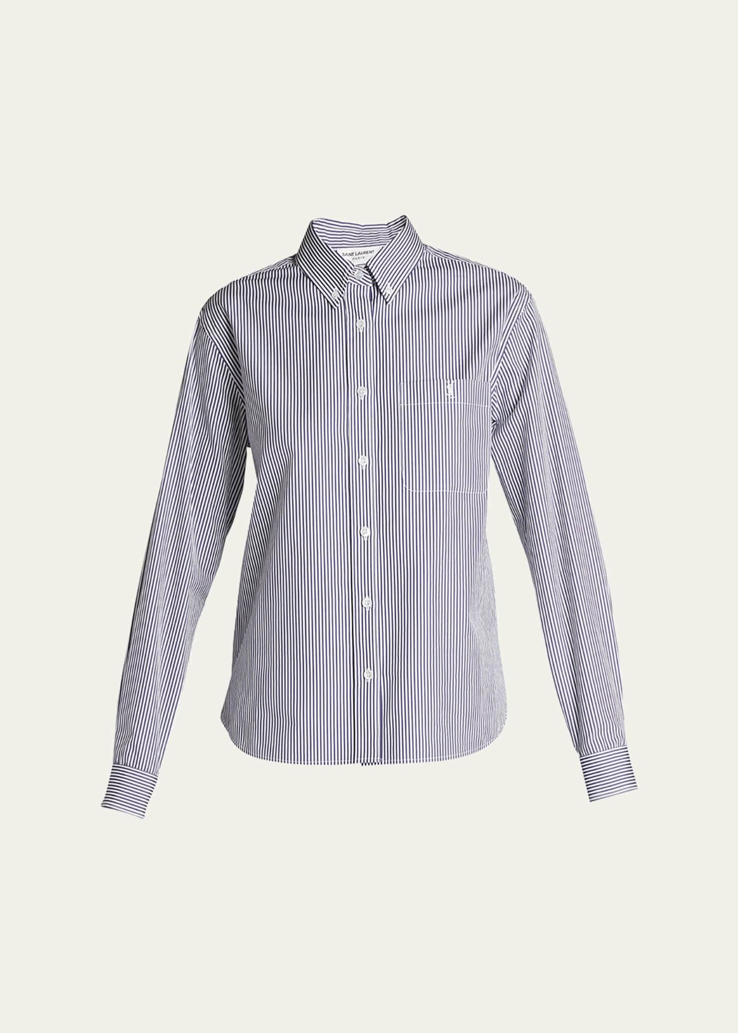 Saint laurent striped shirt sale