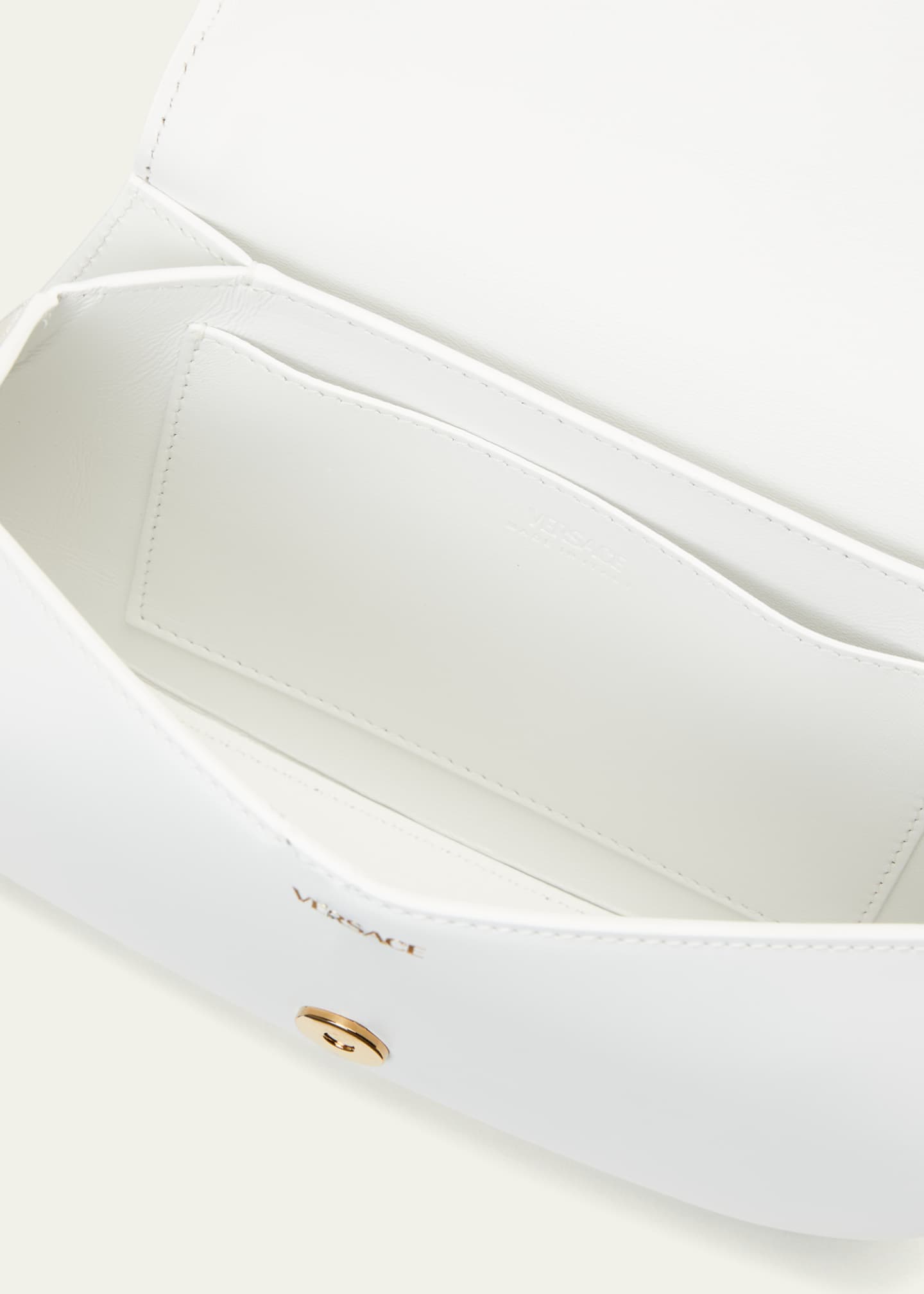Versace Greca Goddess leather belt - White