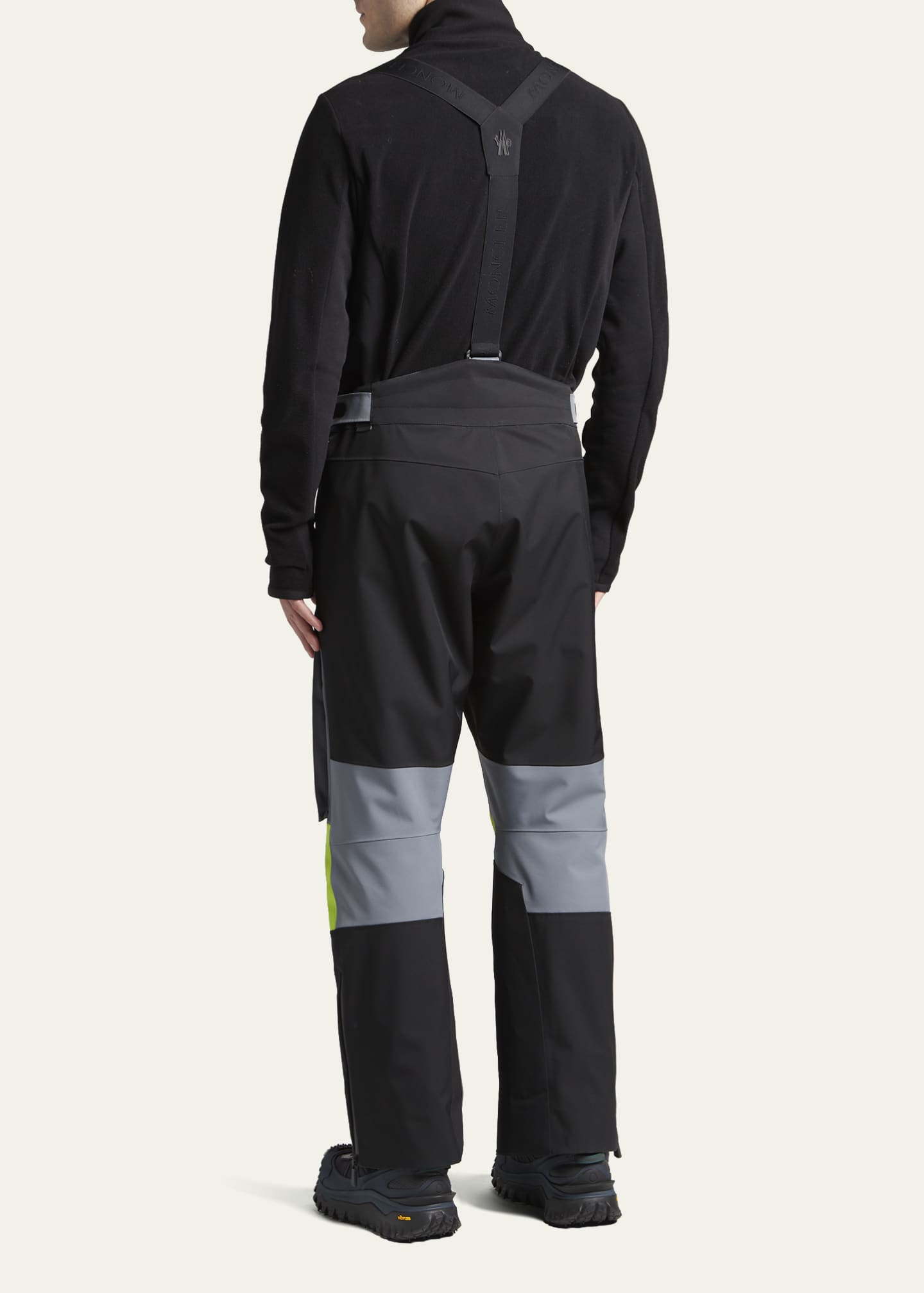 Moncler Grenoble Men's Colorblock Ski Pants w/ Suspenders Bergdorf