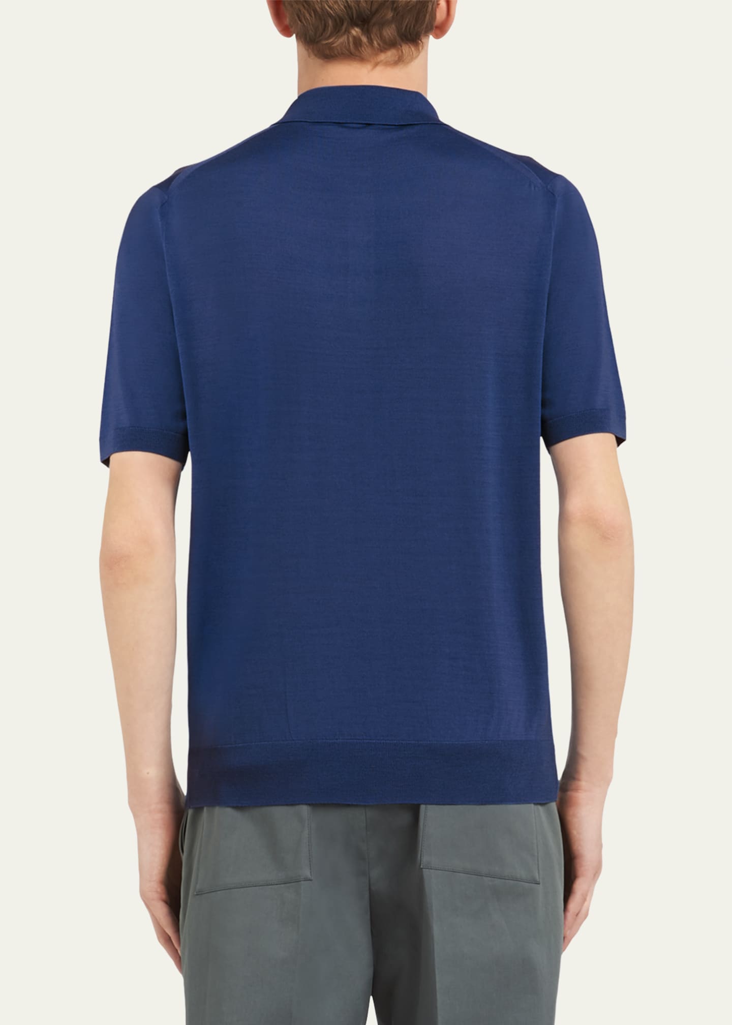 Prada blue polo shirt shop
