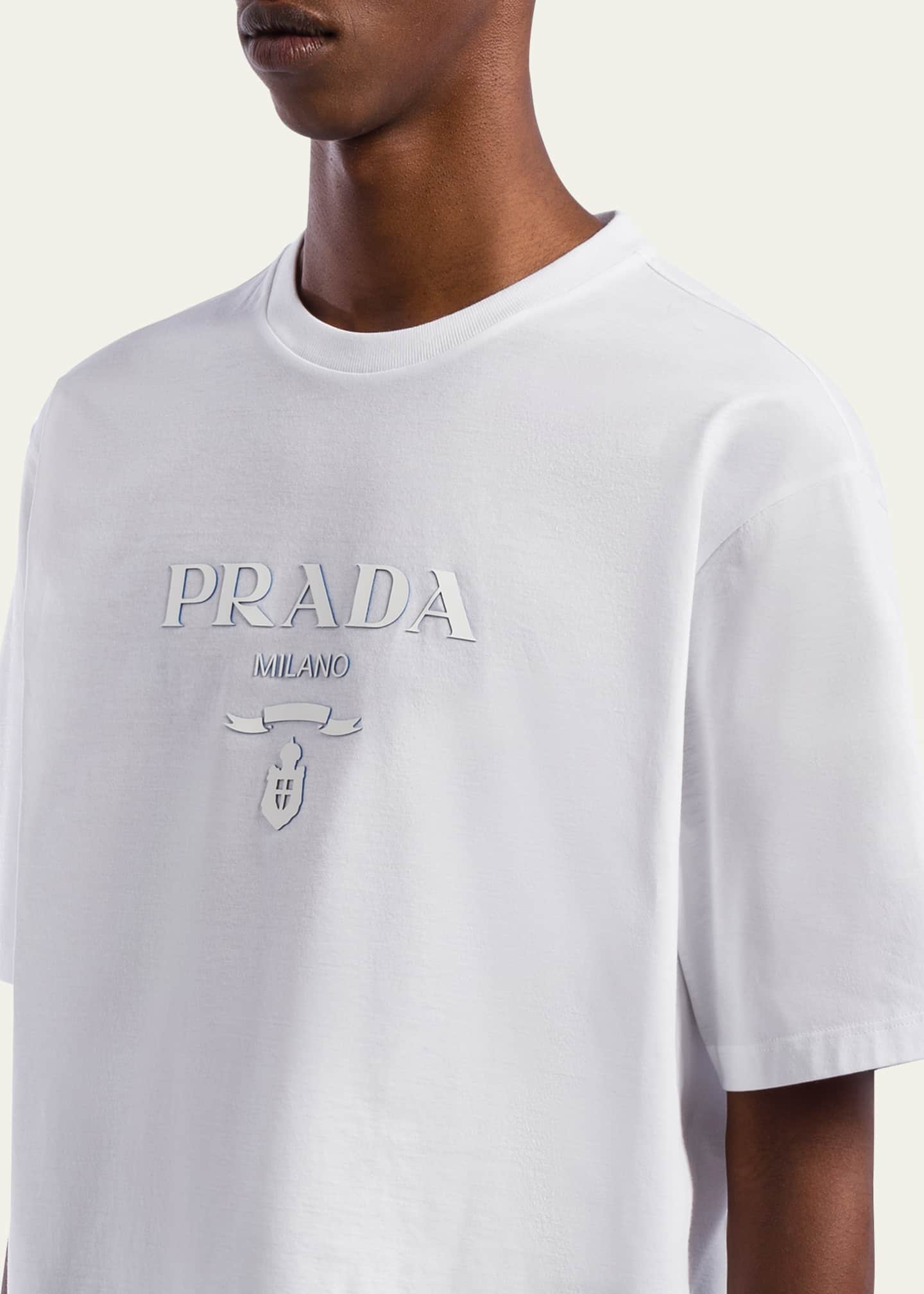 Prada white t shirt store